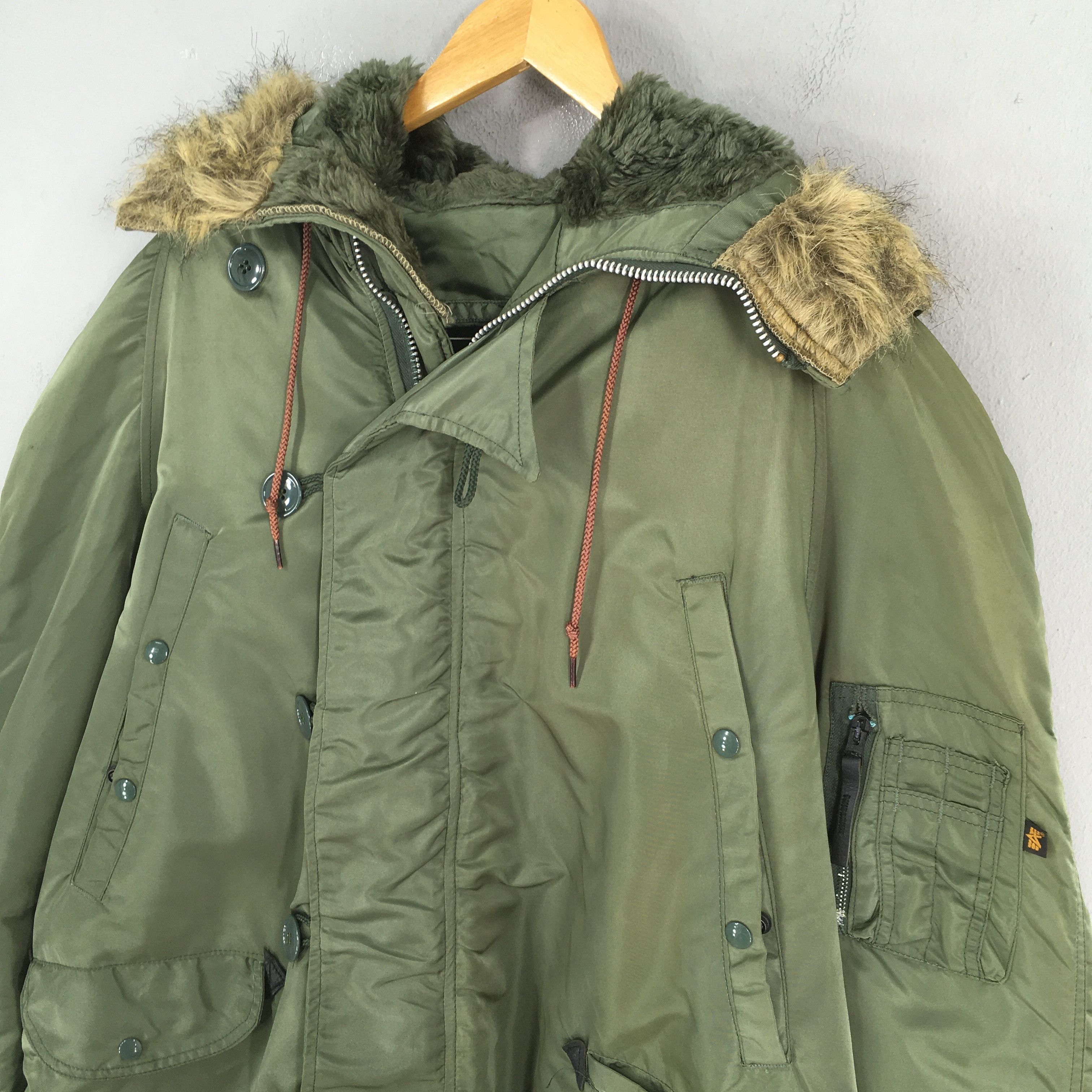 Alpha Industries Vintage Alpha Industries US Air Force Bomber N-3B Jacket L Size US L / EU 52-54 / 3 - 4 Thumbnail