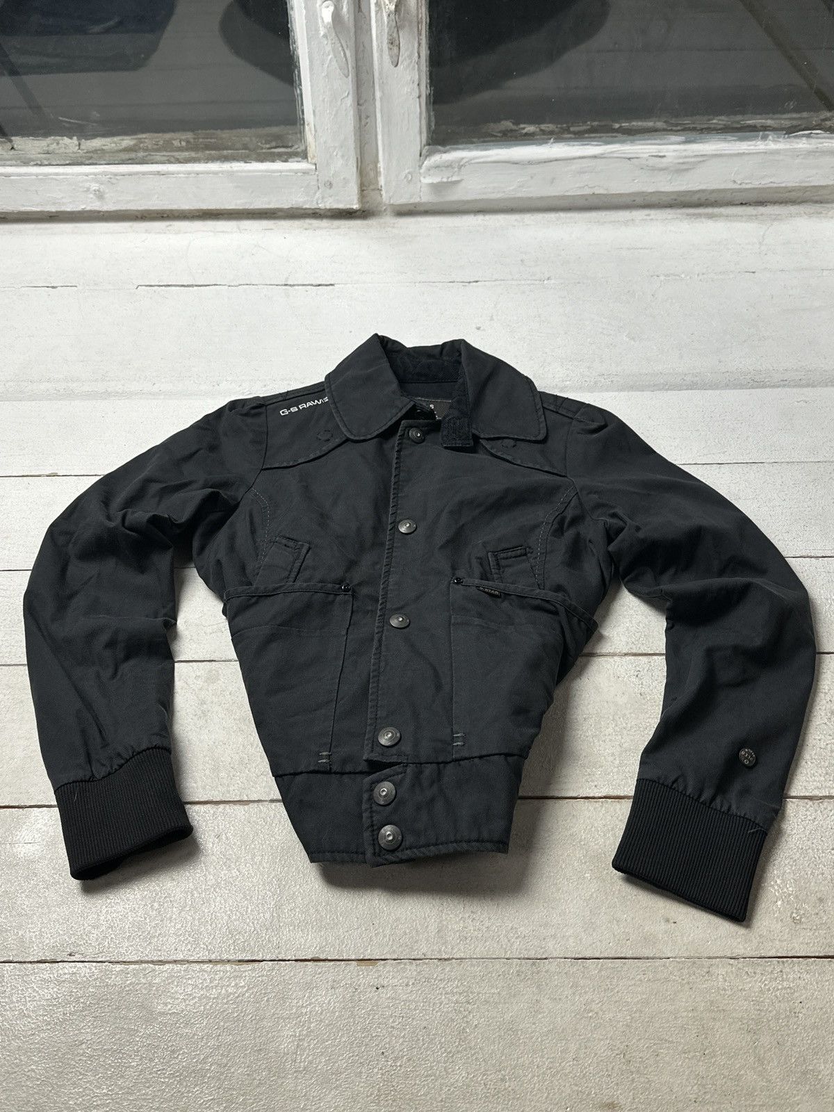 G-Star 🚨 G STAR RAW WMN Y2K Vintage Denim Zip Racing Jacket Size S / US 4 / IT 40 - 1 Thumbnail