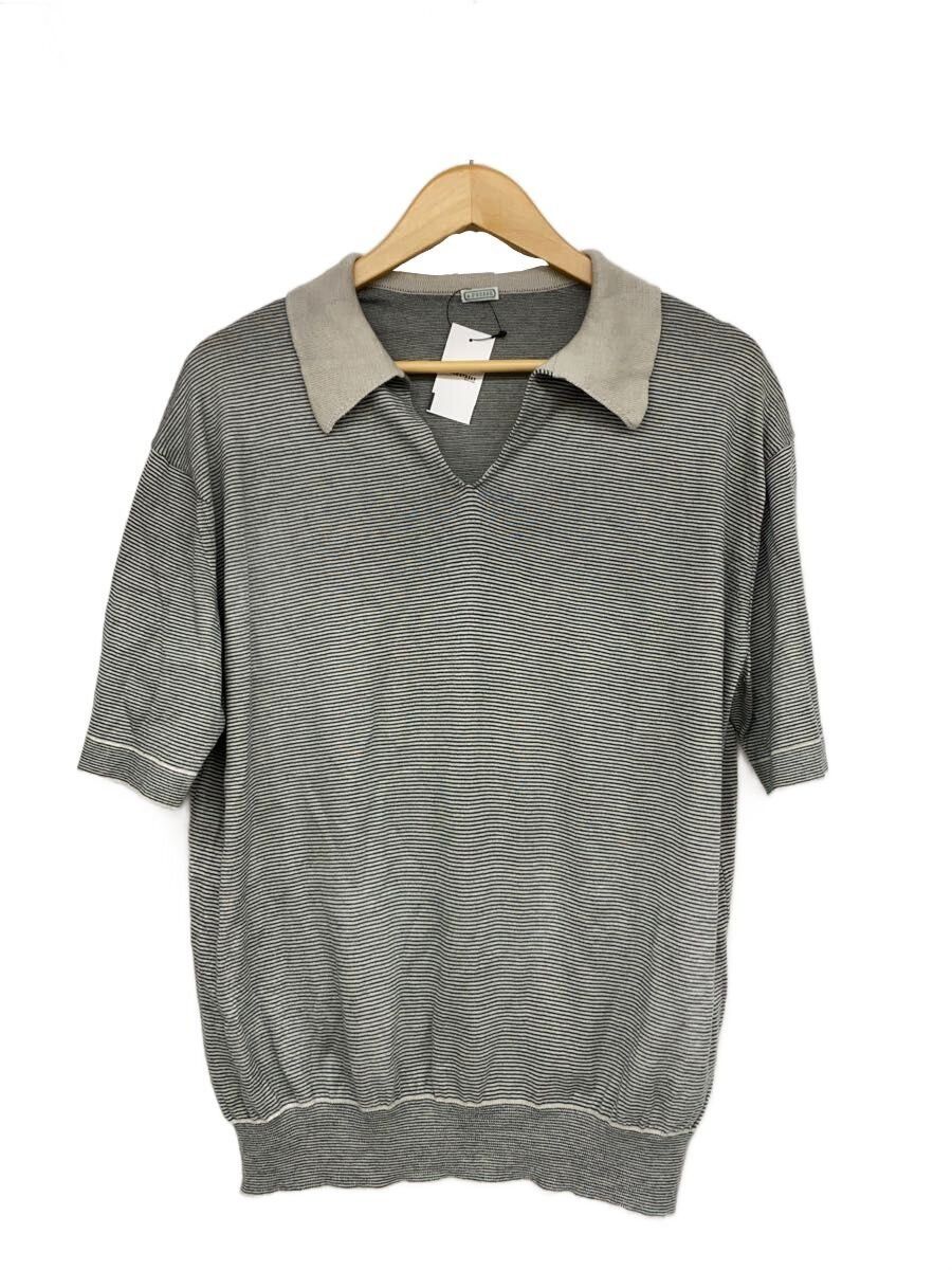 A.PRESSE Gray Cotton Striped Skipper High Gauge Size US M / EU 48-50 / 2 - 1 Thumbnail