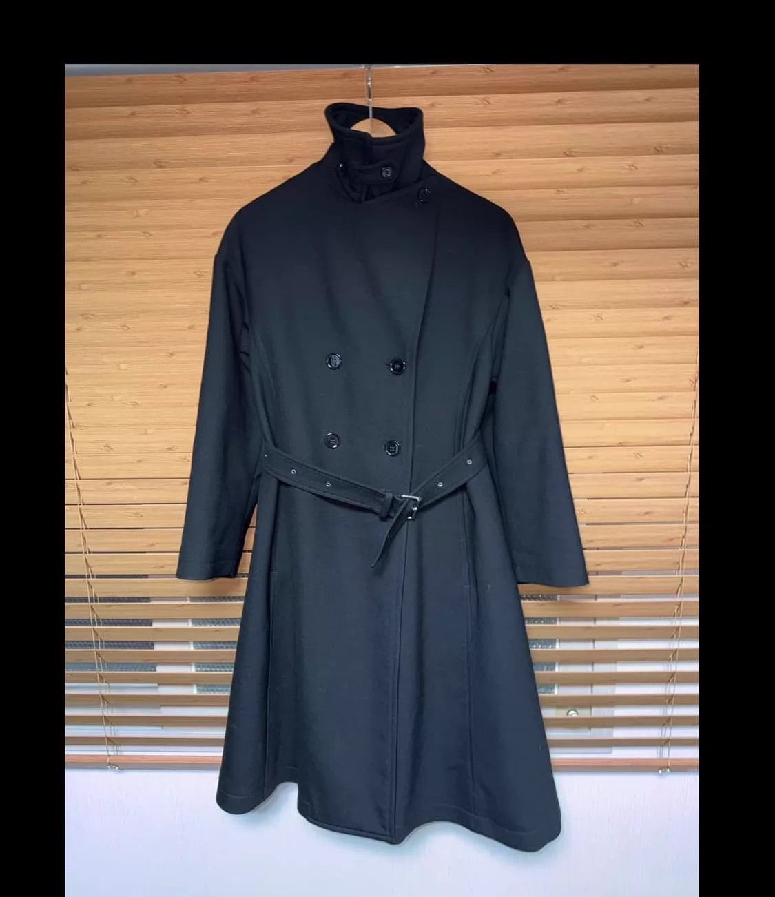MM6 MM6 Double-Breasted Asymmetric Cavalry Collar Tie Overcoat Size S / US 4 / IT 40 - 1 Thumbnail
