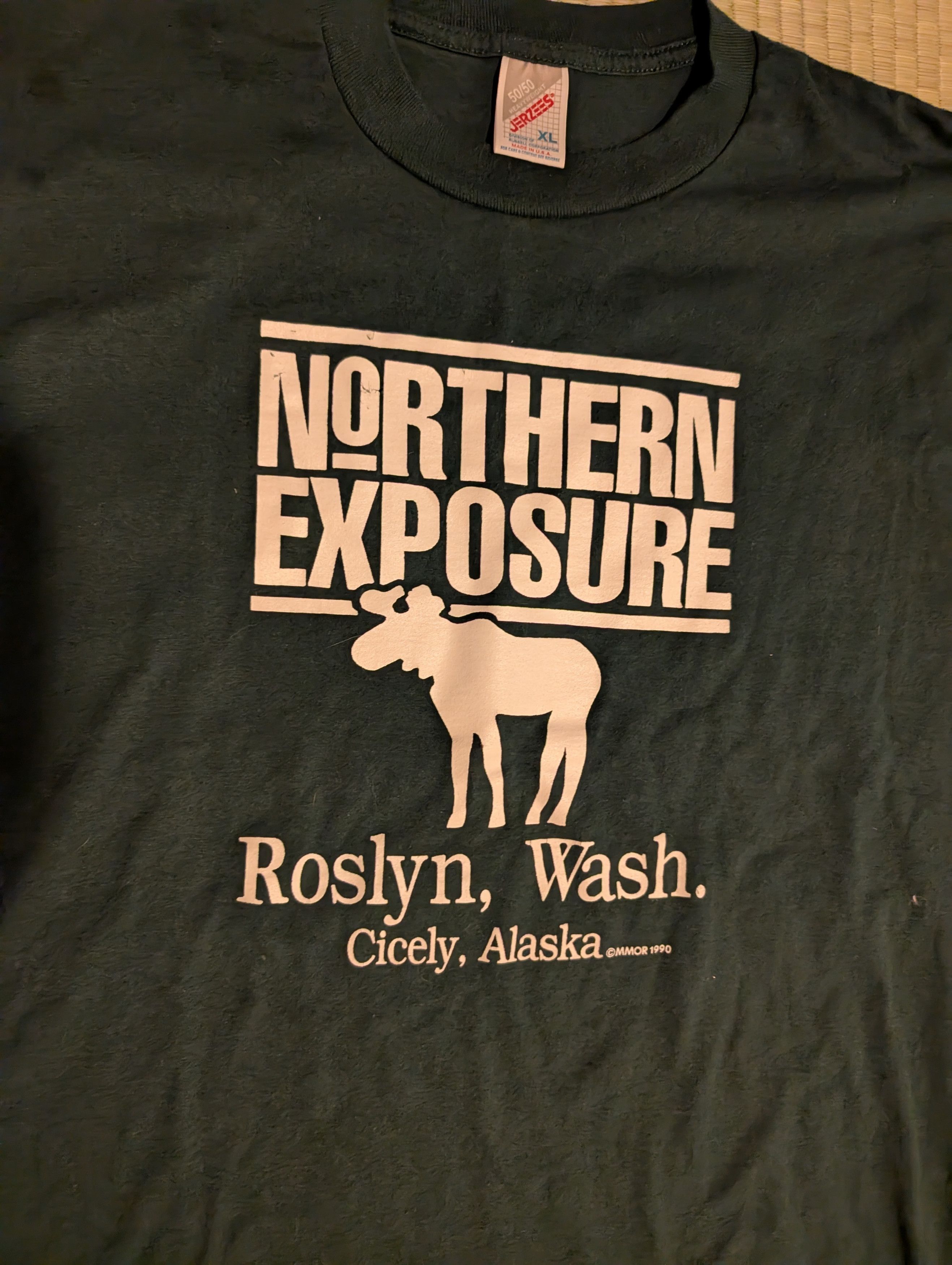 Jerzees Vtg Jerzees Norther Exposure Heavyweight T-shirt Made in USA Size US XL / EU 56 / 4 - 4 Thumbnail