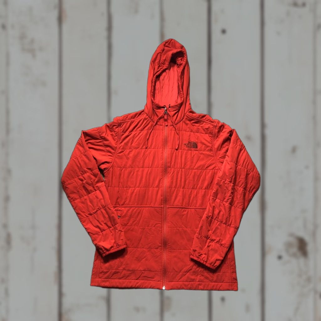 The North Face The North Face Jacket Mens S Red Hooded Quilted Full Zip Lightweight Outdoor Size US S / EU 44-46 / 1 - 1 Thumbnail