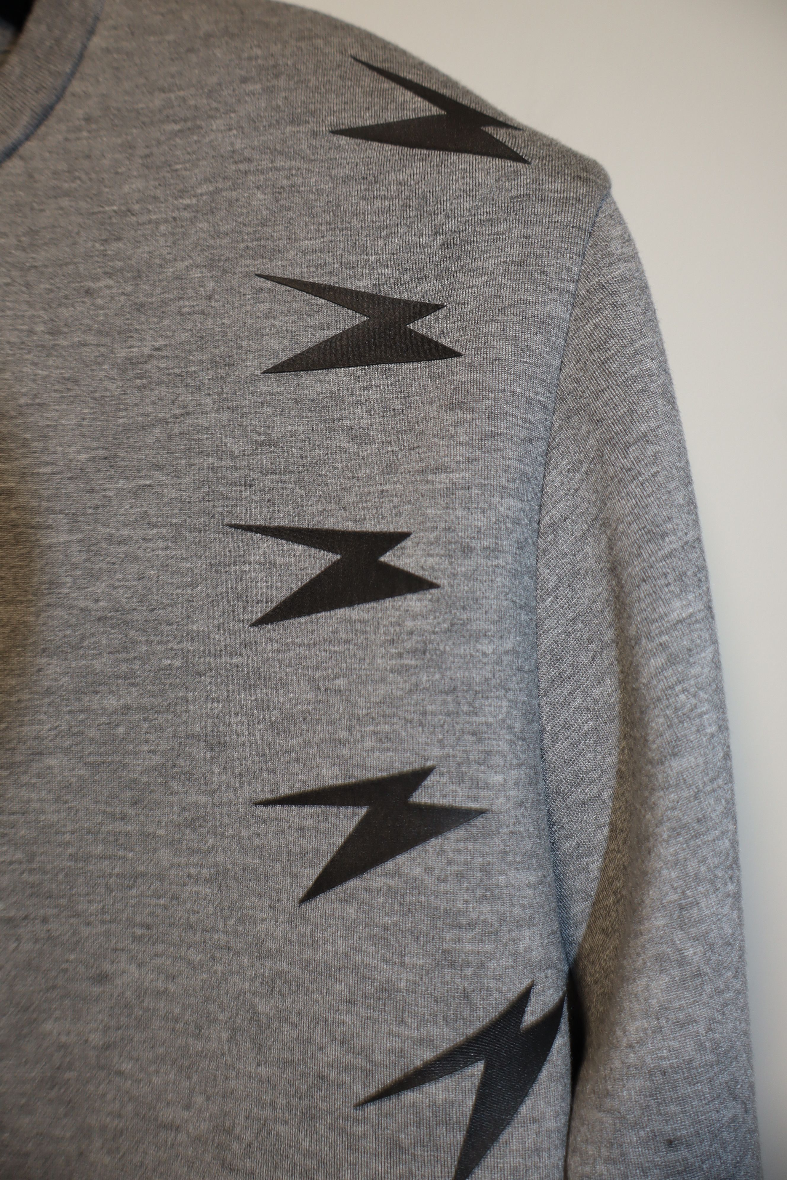 Neil Barrett Neoprene bolts print sweatshirt Size US XL / EU 56 / 4 - 4 Thumbnail