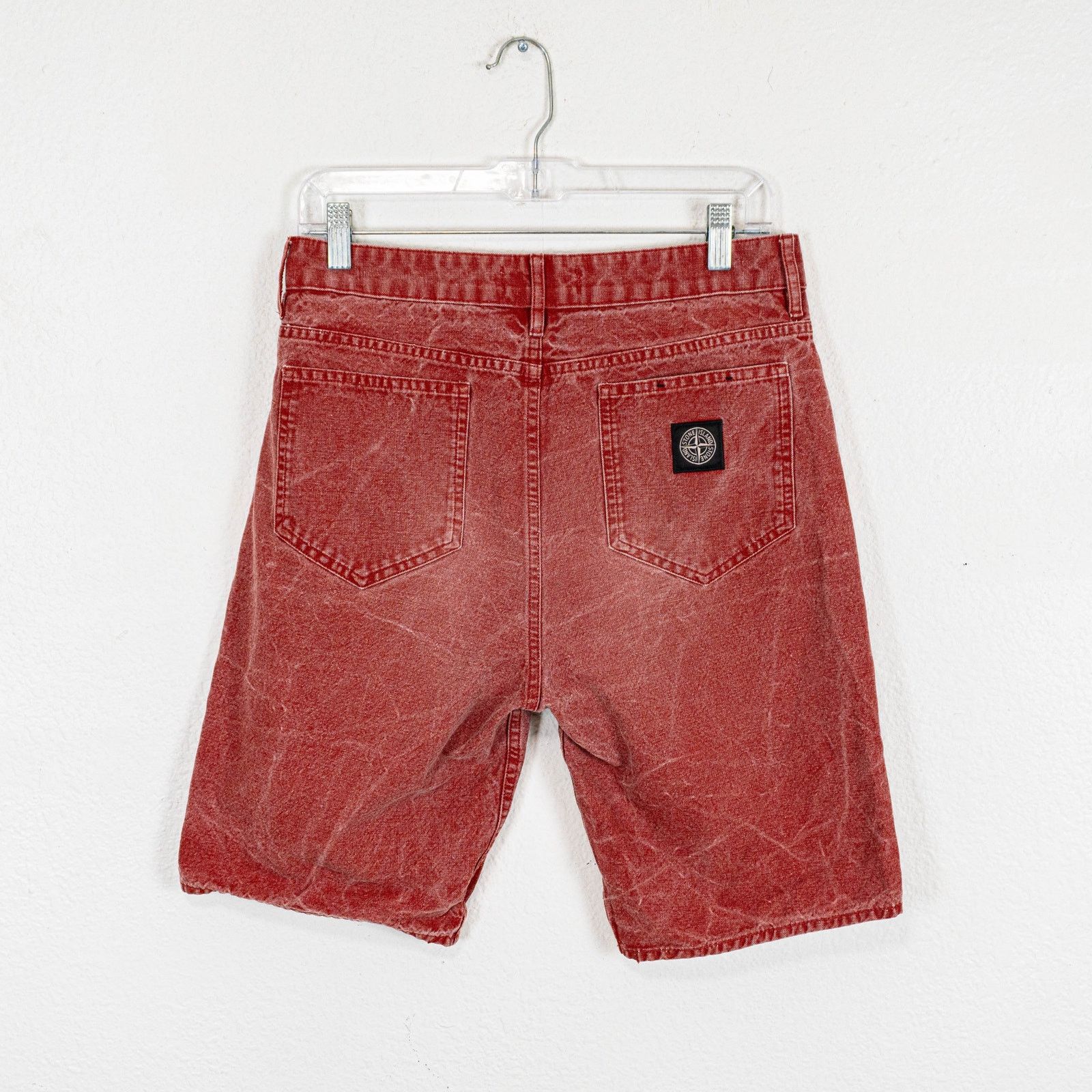 Stone Island Stone Island Men's Type RE Jean Shorts Red size 29W Size US 29 - 3 Thumbnail