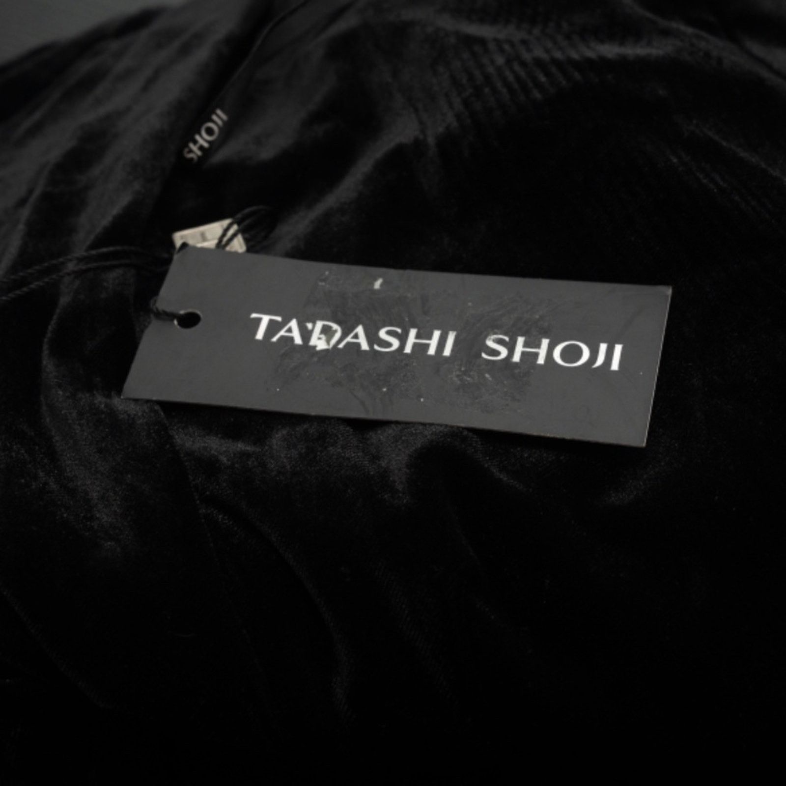 Tadashi Shoji Tadashi Shoji. Velvet Draped One-Shoulder Gown. Size L / US 10 / IT 46 - 7 Thumbnail