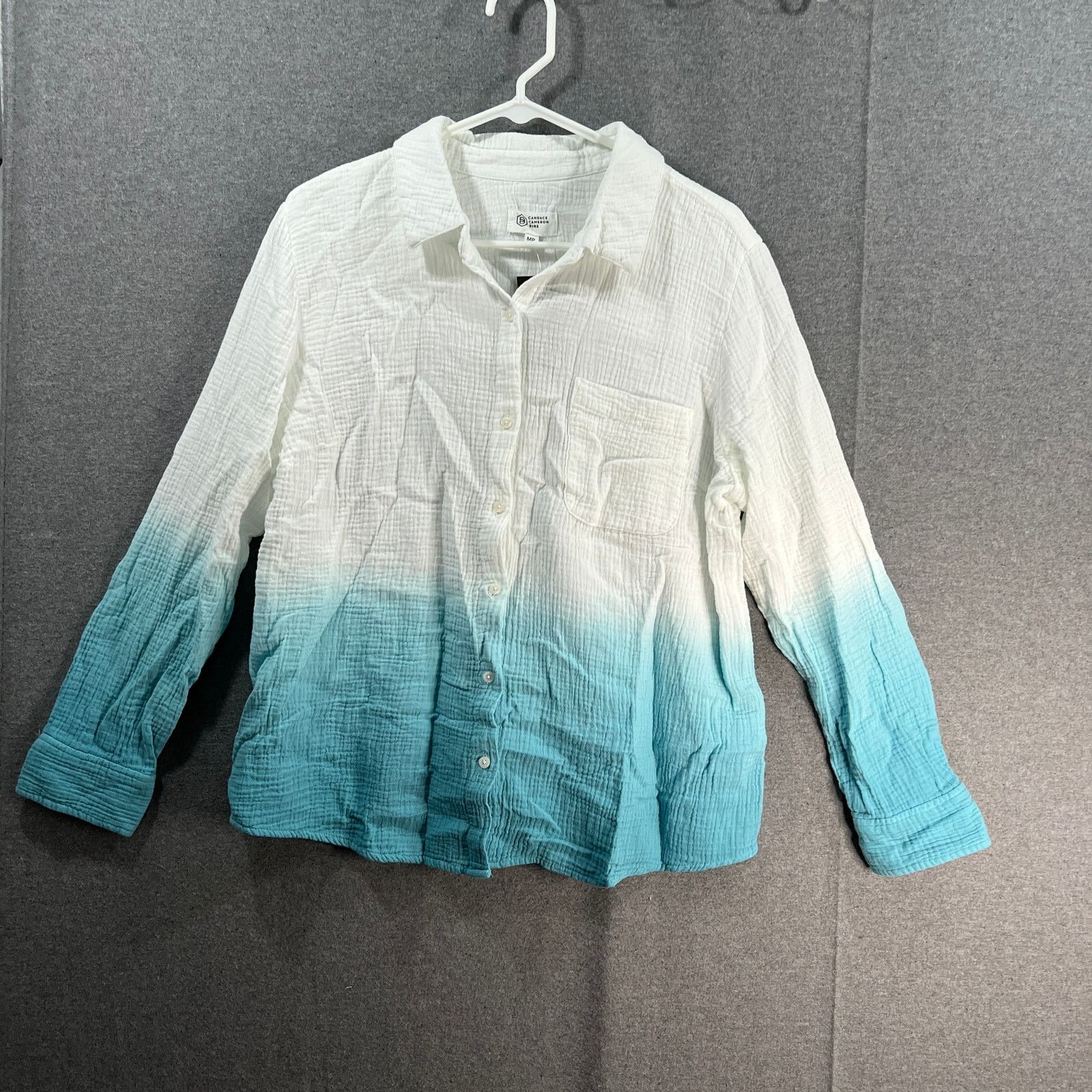 Other Candace Cameron Bure Petite Dip-Dye Button Front Shirt Size M / US 6-8 / IT 42-44 - 1 Thumbnail