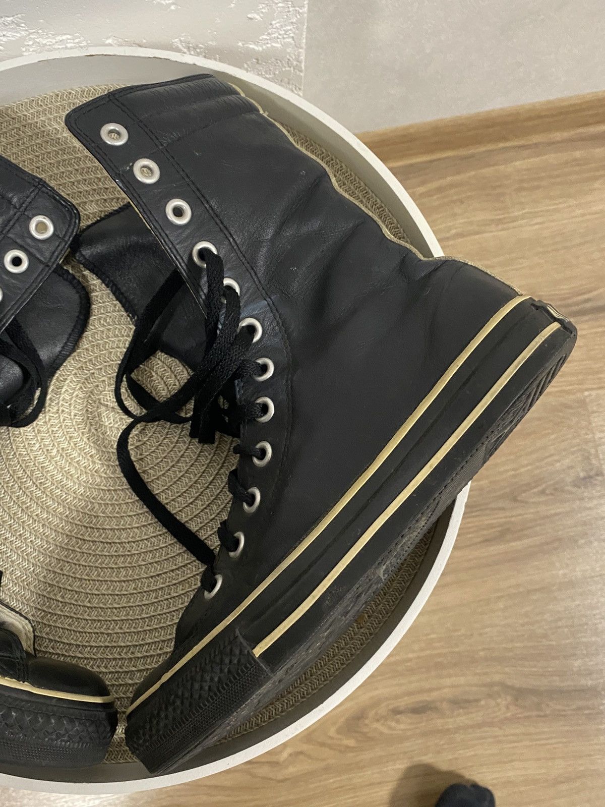 Converse Converse Y2K Vintage High Boxing Biker Moto Boots Lace-Up Size US 8.5 / IT 38.5 - 3 Thumbnail