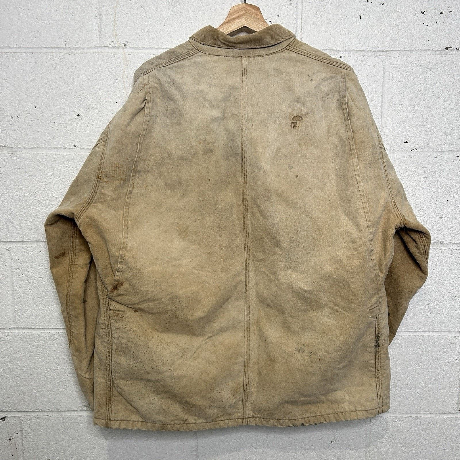 Carhartt Vintage Carhartt Blanket-Lined Canvas Chore Coat “Tan” Size US XXL / EU 58 / 5 - 2 Thumbnail