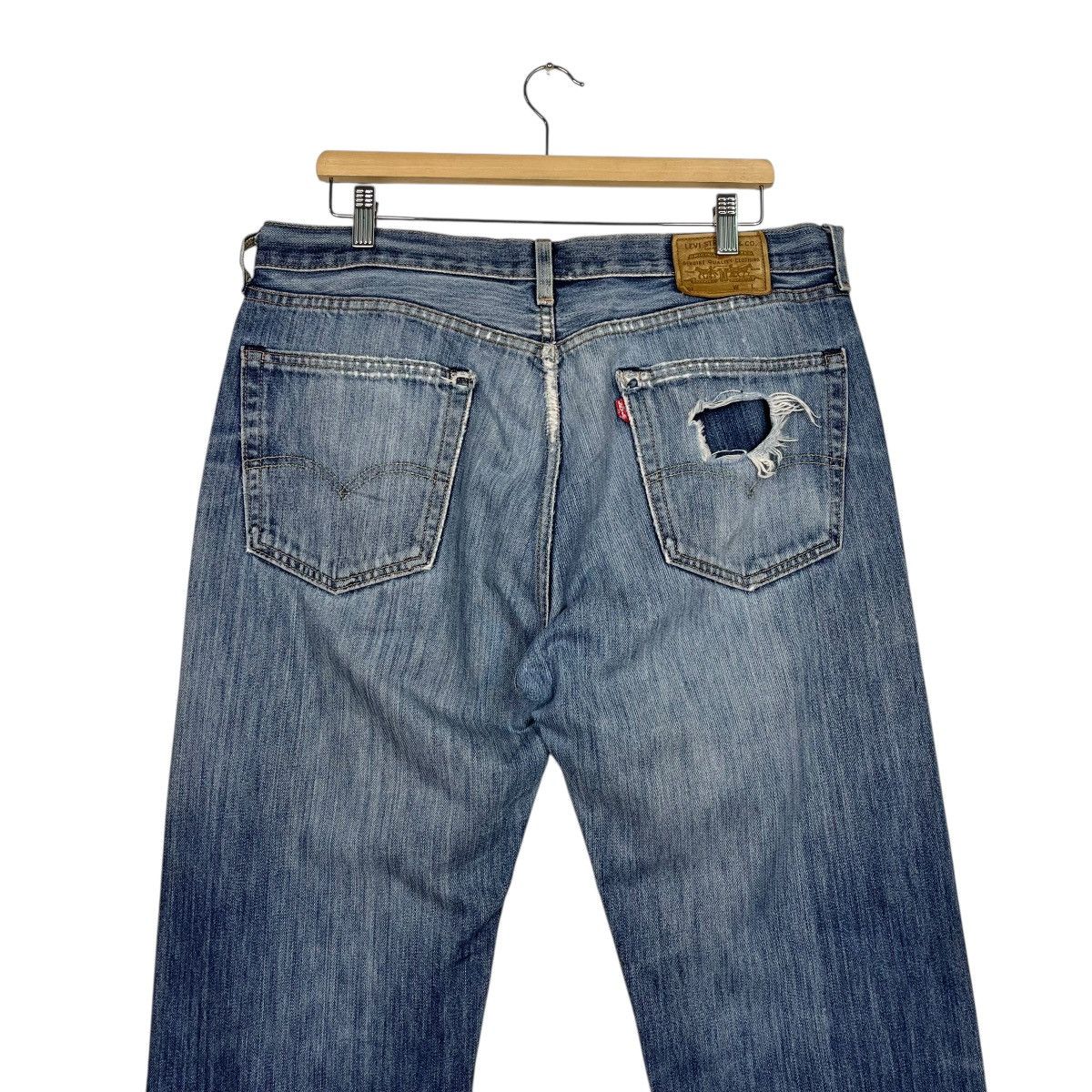 Levi's Vintage Y2k Levis Distressed Denim Jeans Size US 36 / EU 52 - 9 Thumbnail