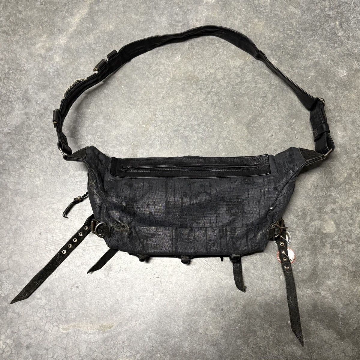 KMRii studded leather vamp crossbody bag