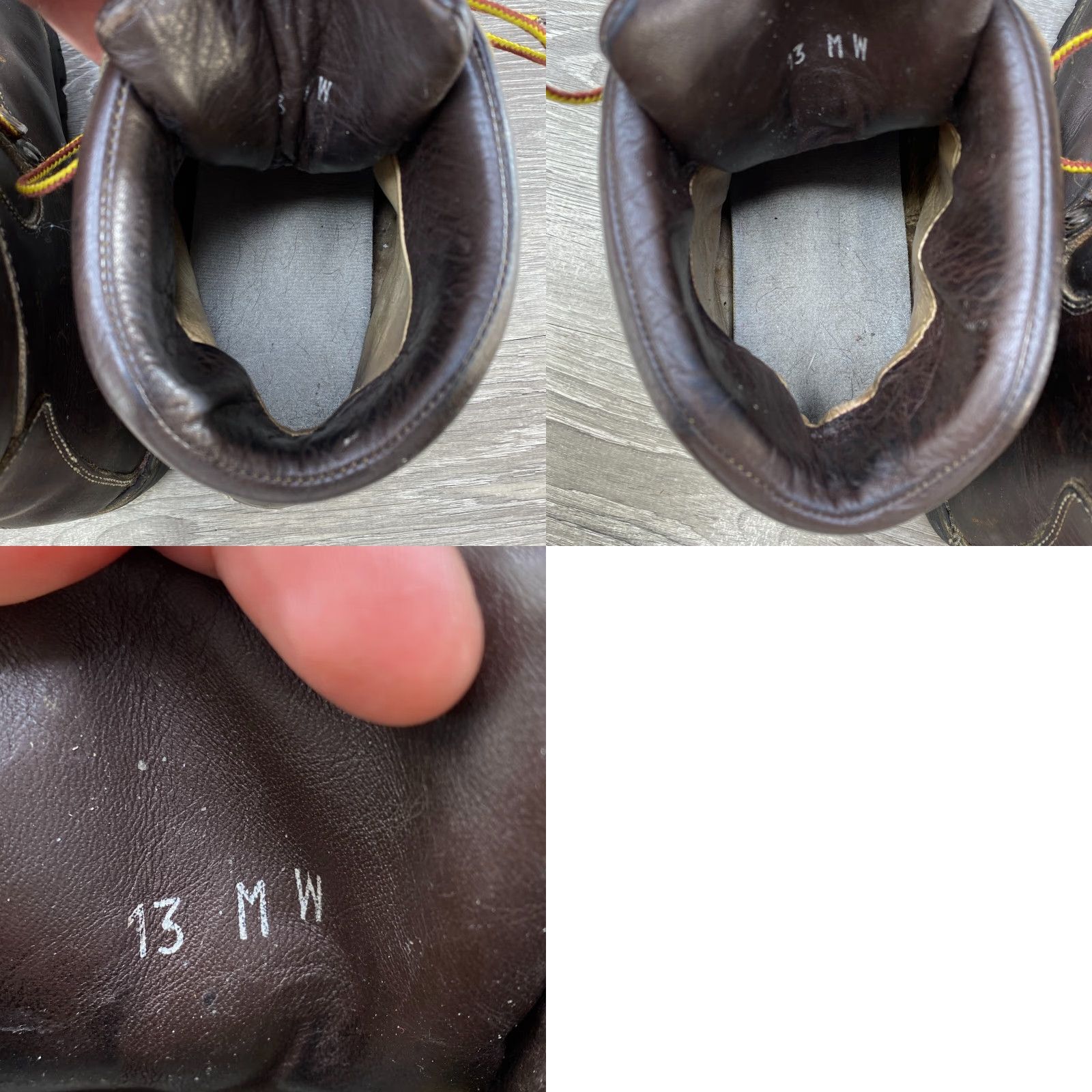Vibram Alico Mens Boots Hiking Leather Brown Vibram Made Italy SZ 13 MW Size 13 Boots Mens Hiking Leather Brown Vibram Italy M W Shoes Size US 13 / EU 46 - 8 Thumbnail