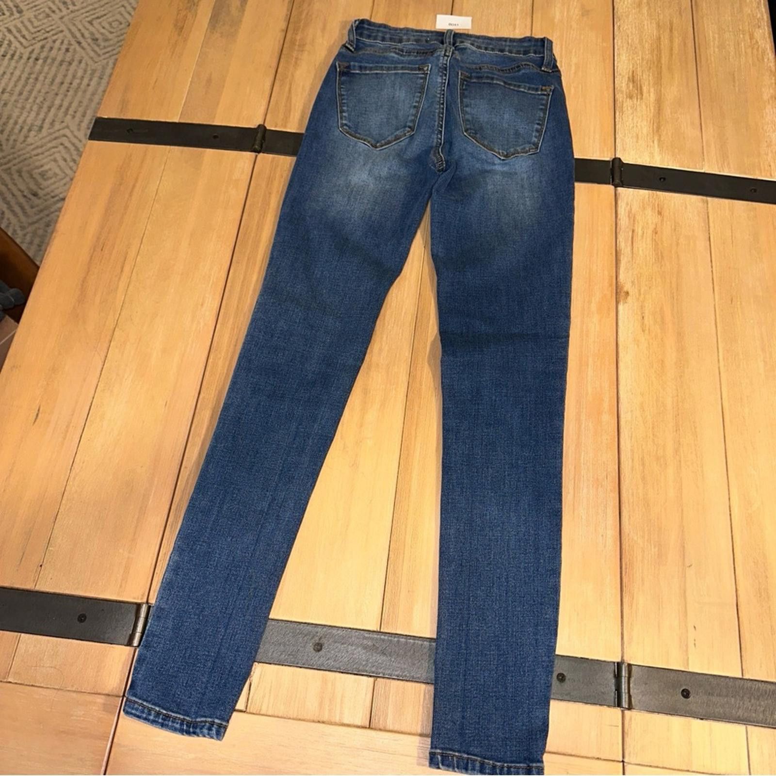 Kancan USA Kancan 0 / 23 Skinny Jeans Stretch Flattering Blue Denim Size 25" / US 0 / IT 36 - 2 Thumbnail
