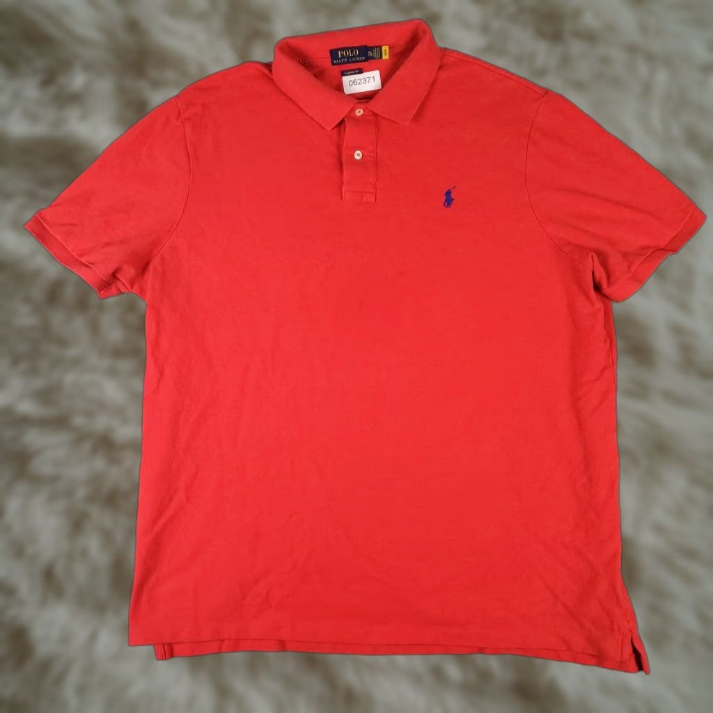 Polo Ralph Lauren Polo Ralph Lauren Shirt 2XL Red Classic Fit Short Sleeve Collared Polo Mens Size US XXL / EU 58 / 5 - 1 Thumbnail