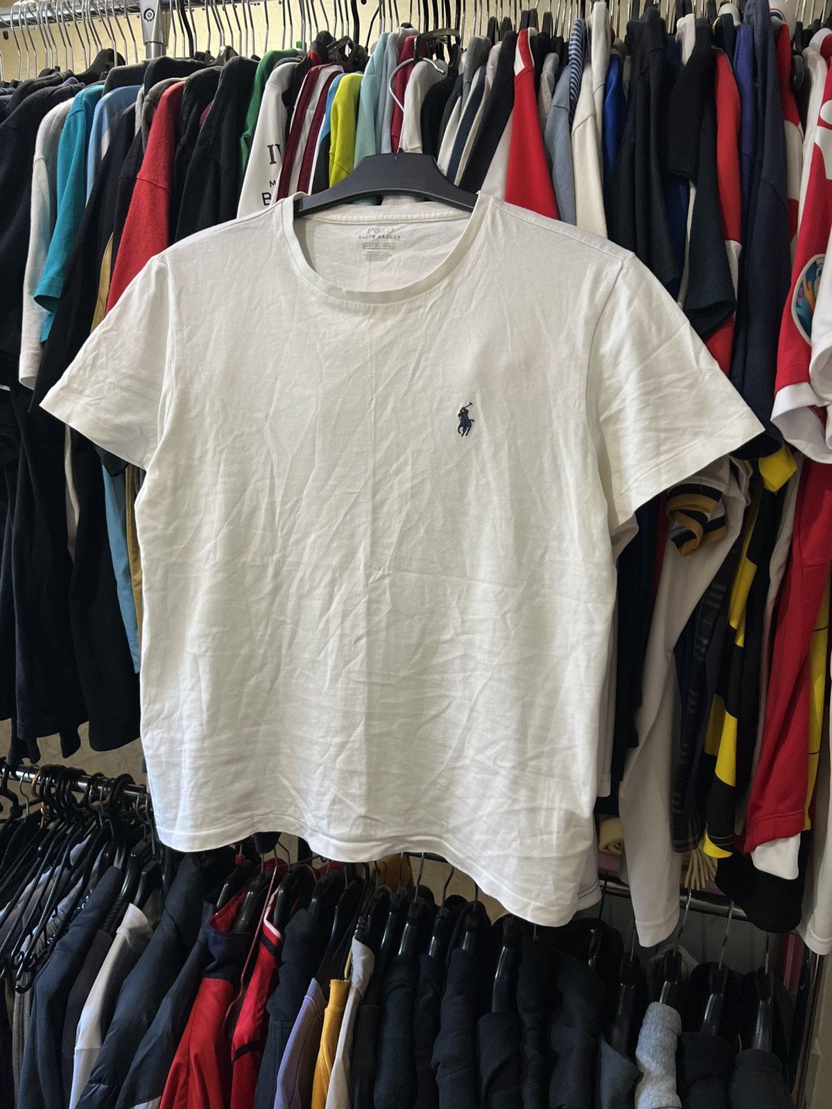 Polo Ralph Lauren SNOW WHITE POLO PALPH LAUREN SMALL HORSE EMBOIDERED T SHIRT Size US S / EU 44-46 / 1 - 2 Thumbnail