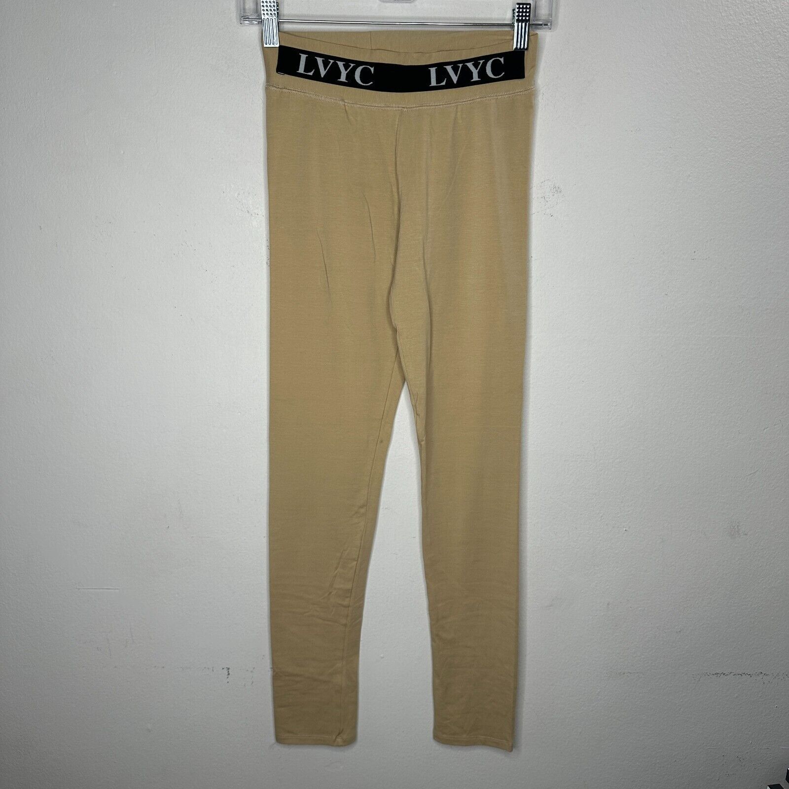 Other Les Vertes Yacht Club Tan Leggings Black LVYC logo Waist M Size 30" / US 8 / IT 44 - 2 Thumbnail
