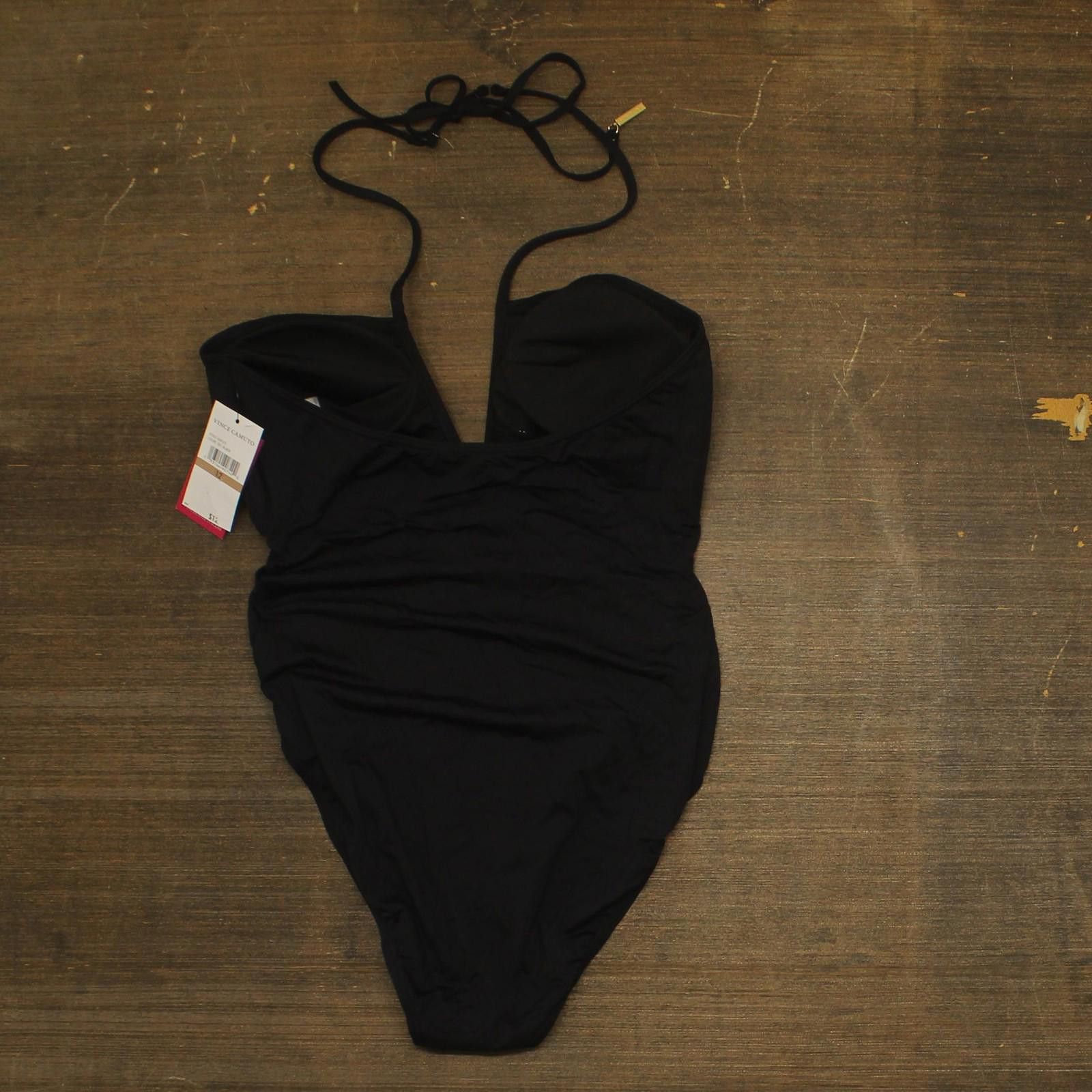 Vince Camuto Nwt Vince Camuto Cut Out One Piece Swimsuit V09102 Black 12 Size ONE SIZE - 2 Thumbnail