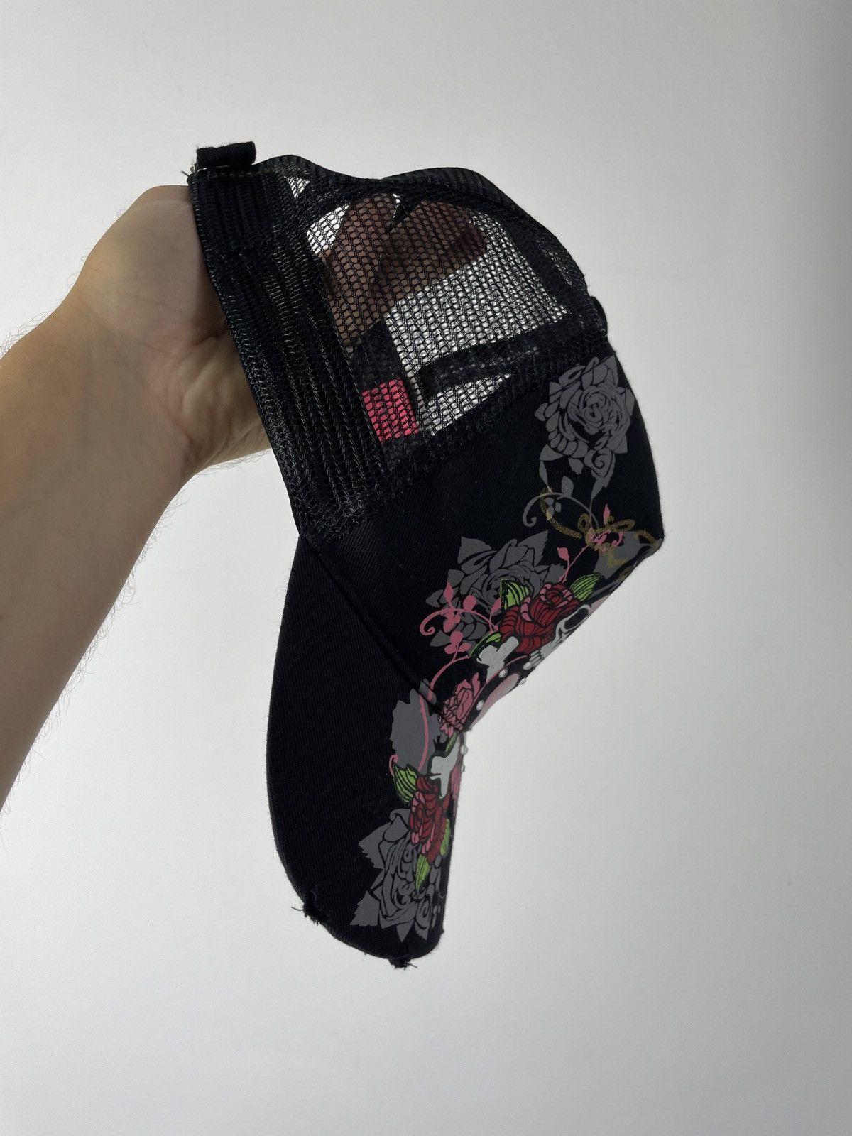 Japanese Brand × Vintage Vintage Black y2k cap hat ed hardy style Size ONE SIZE - 6 Thumbnail