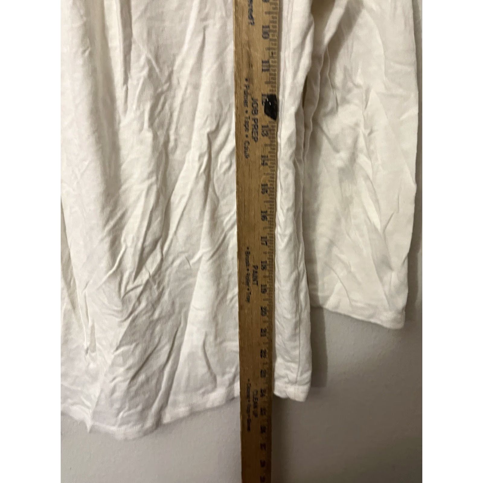 Talbots VINTAGE Talbots Women's Shirt XS White Solid 60% Cotton 40% Modal 3/4 Sleeve Round Neck Pullover Casual, Basic, Adult Women, (Size XS) Size XS / US 0-2 / IT 36-38 - 4 Thumbnail