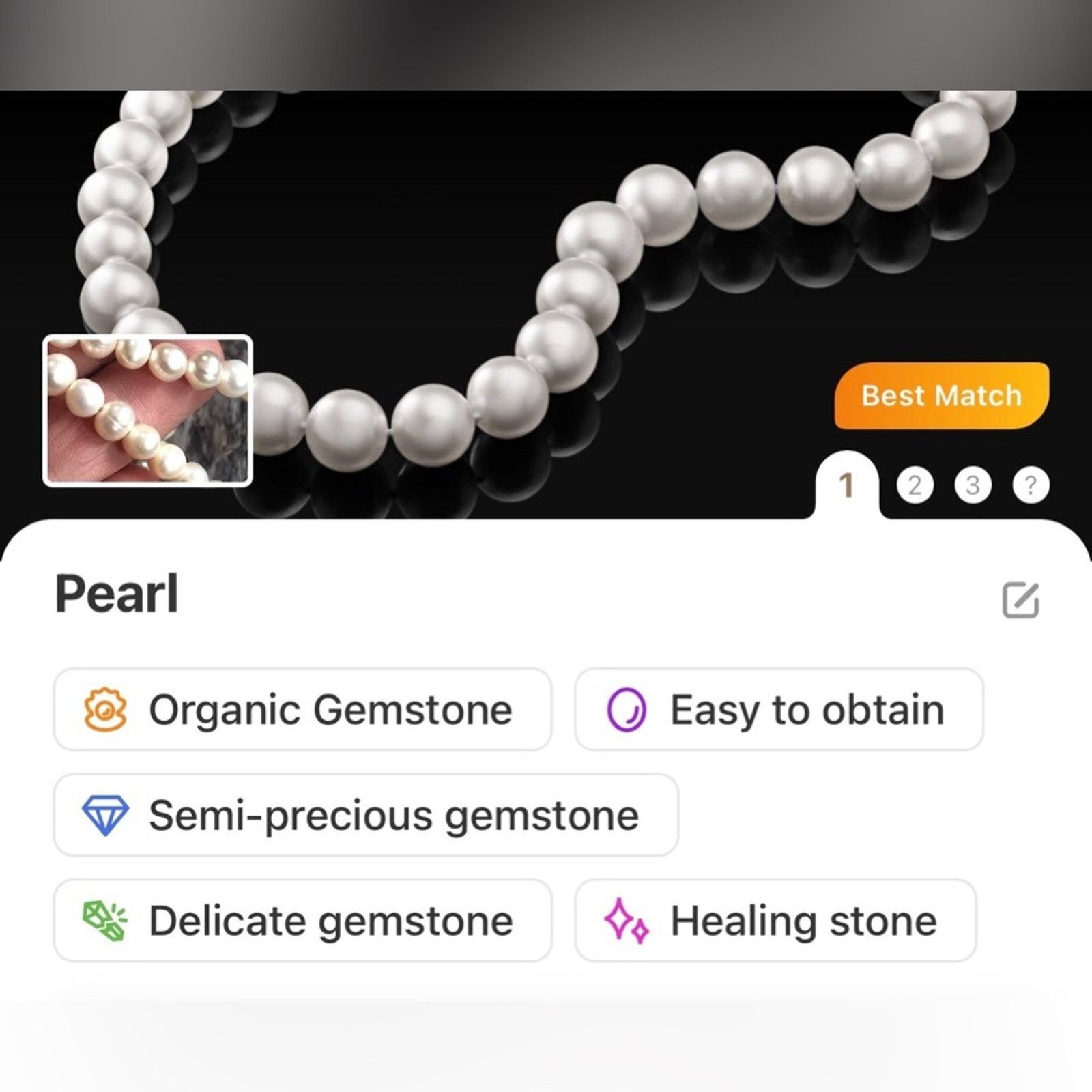 Handmade Handcrafted elegant classy white freshwater pearl necklace Size ONE SIZE - 9 Thumbnail
