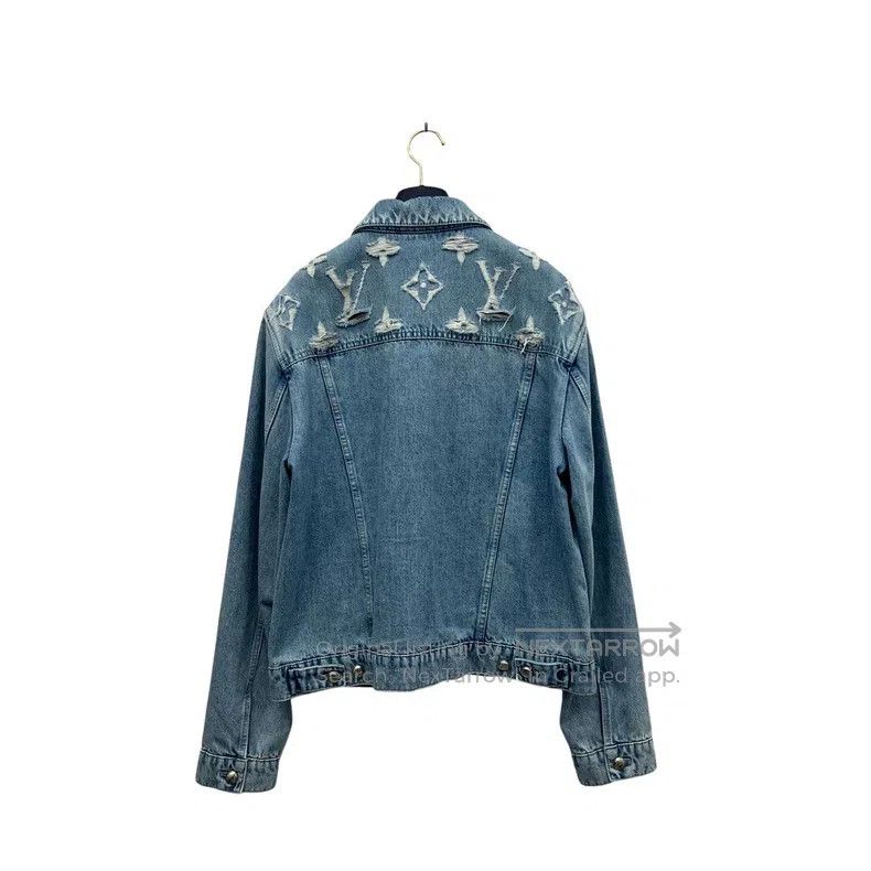 Louis Vuitton Louis Vuitton SS25 black logo denim jacket Size US M / EU 48-50 / 2 - 2 Thumbnail