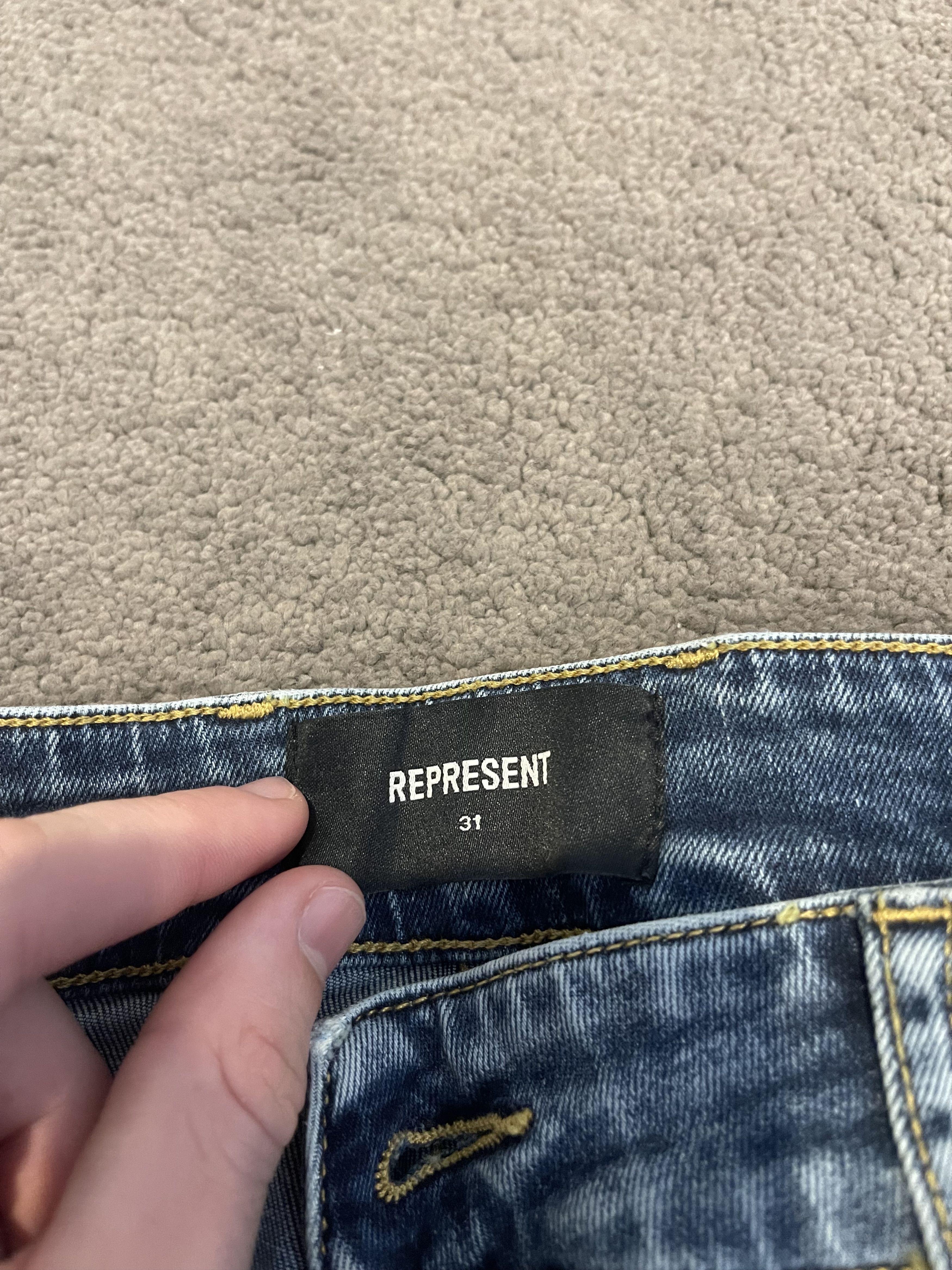 Represent Clo. Represent washed blue carpenter jeans Size US 31 - 3 Thumbnail