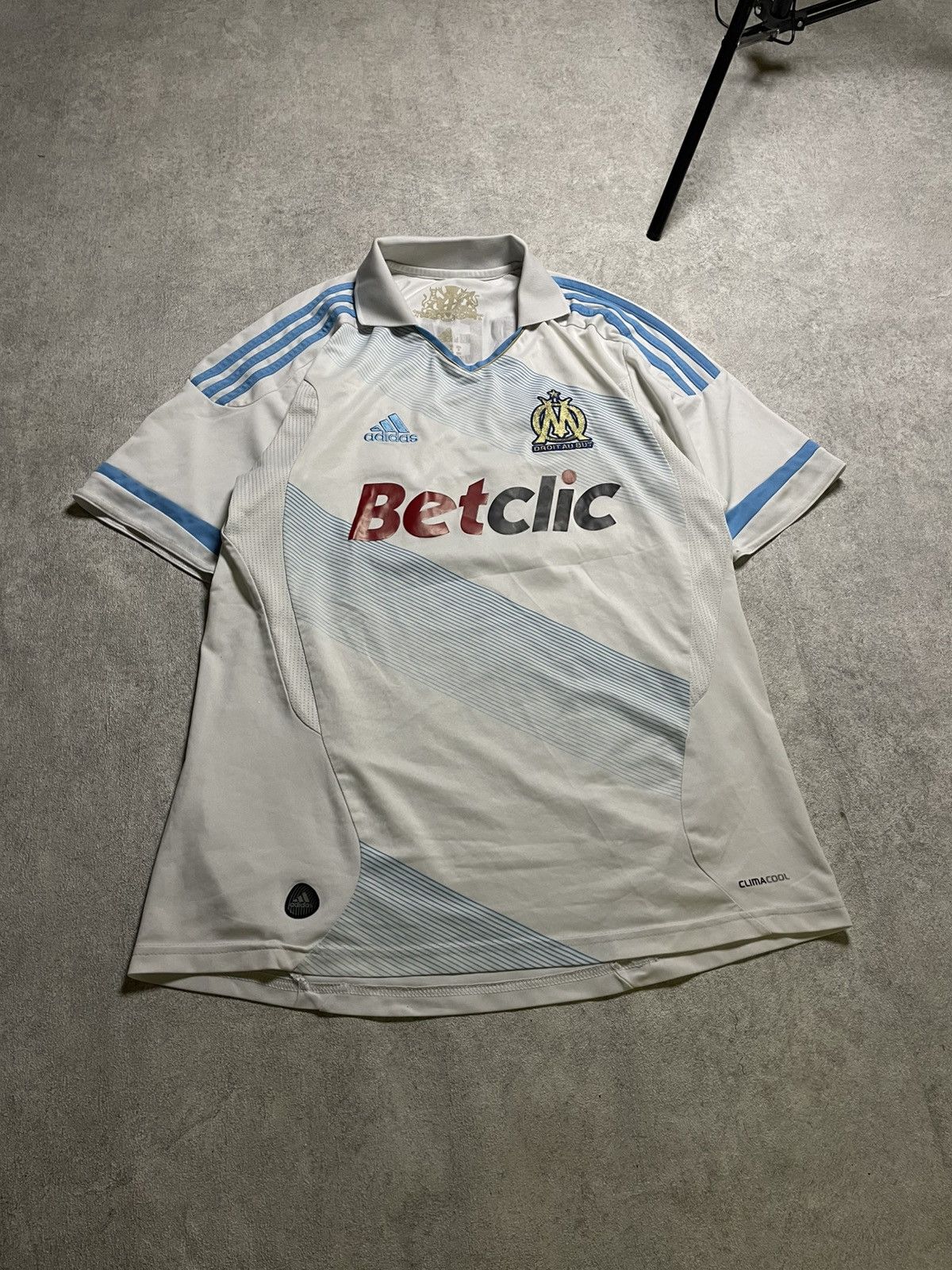 Adidas Olympique Marseille 2010/11 Home Jersey – Rémy SOCCER JERSEY Size US L / EU 52-54 / 3 - 2 Thumbnail