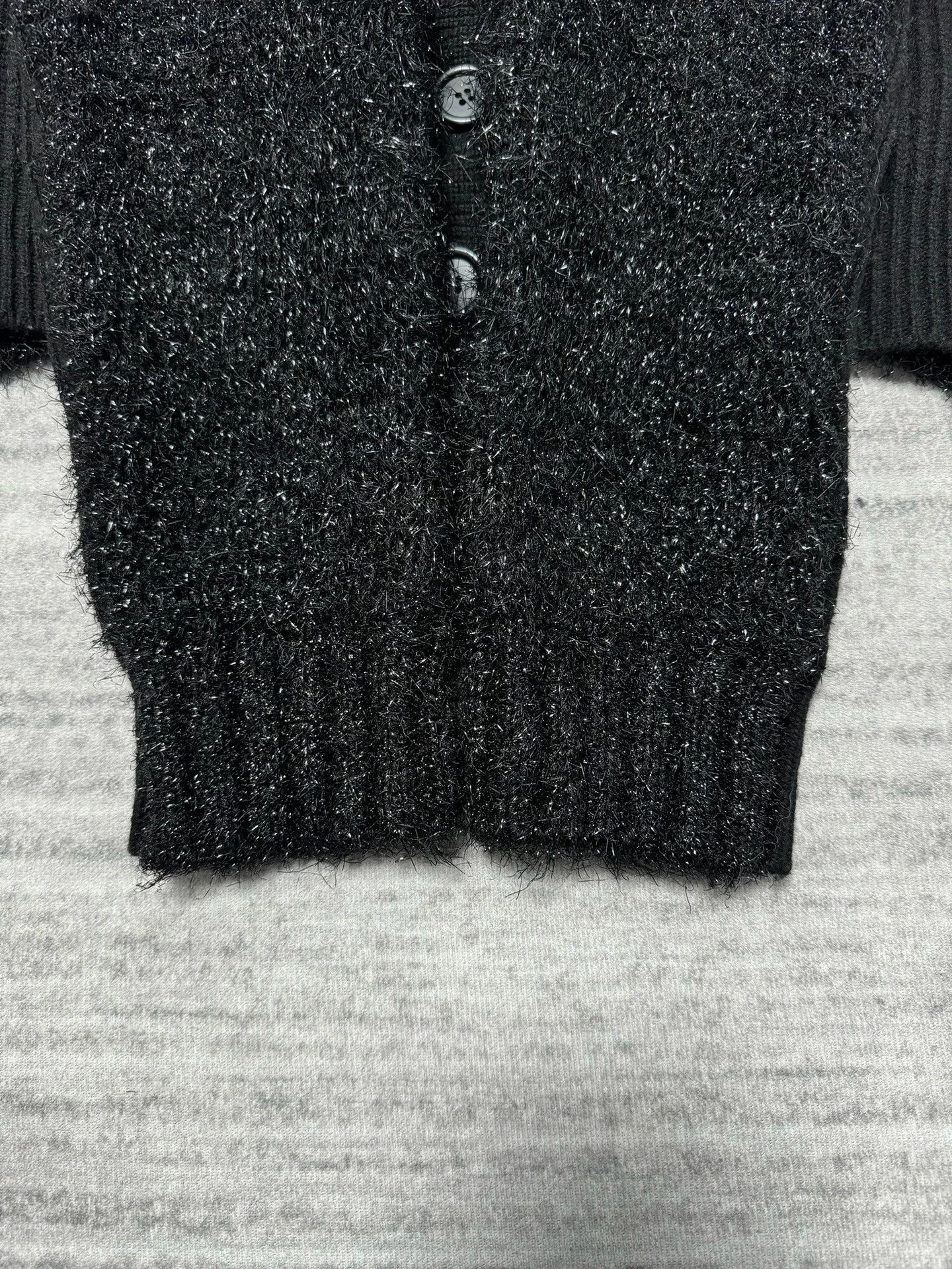 Maison Margiela Maison Margiela Black Wool & Silver Lurex Sequin Cardigan Size S / US 4 / IT 40 - 5 Thumbnail