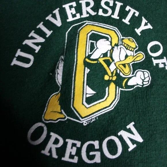Hanes Vintage 90s Oregon Ducks Logo T-Shirt Size US XL / EU 56 / 4 - 1 Thumbnail