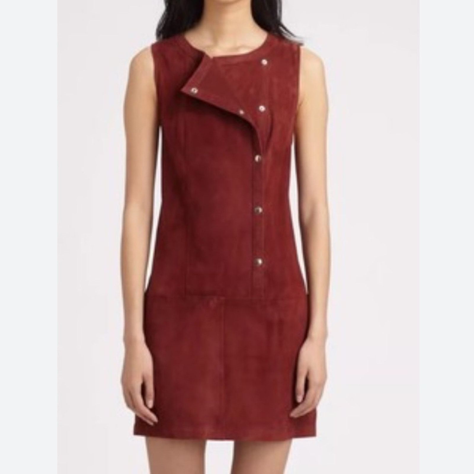 Elizabeth and James $695 ELIZABETH AND JAMES Stanton Suede Shift Dress Size 0 Size XS / US 0-2 / IT 36-38 - 2 Thumbnail