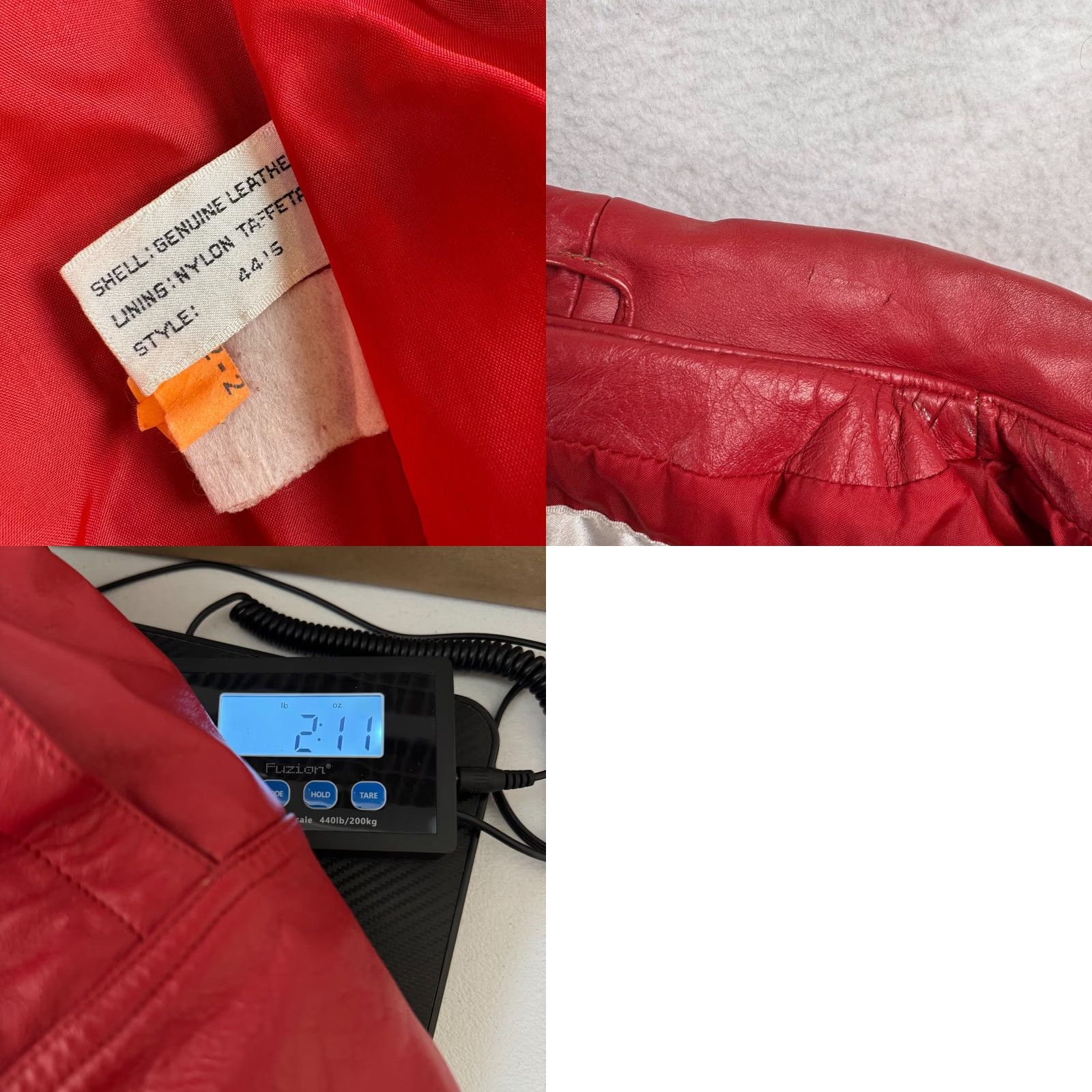 Vintage VINTAGE Wilsons Leather Motorcycle Jacket Womens Small Red Leather Moto 80s 90s Size S / US 4 / IT 40 - 9 Thumbnail