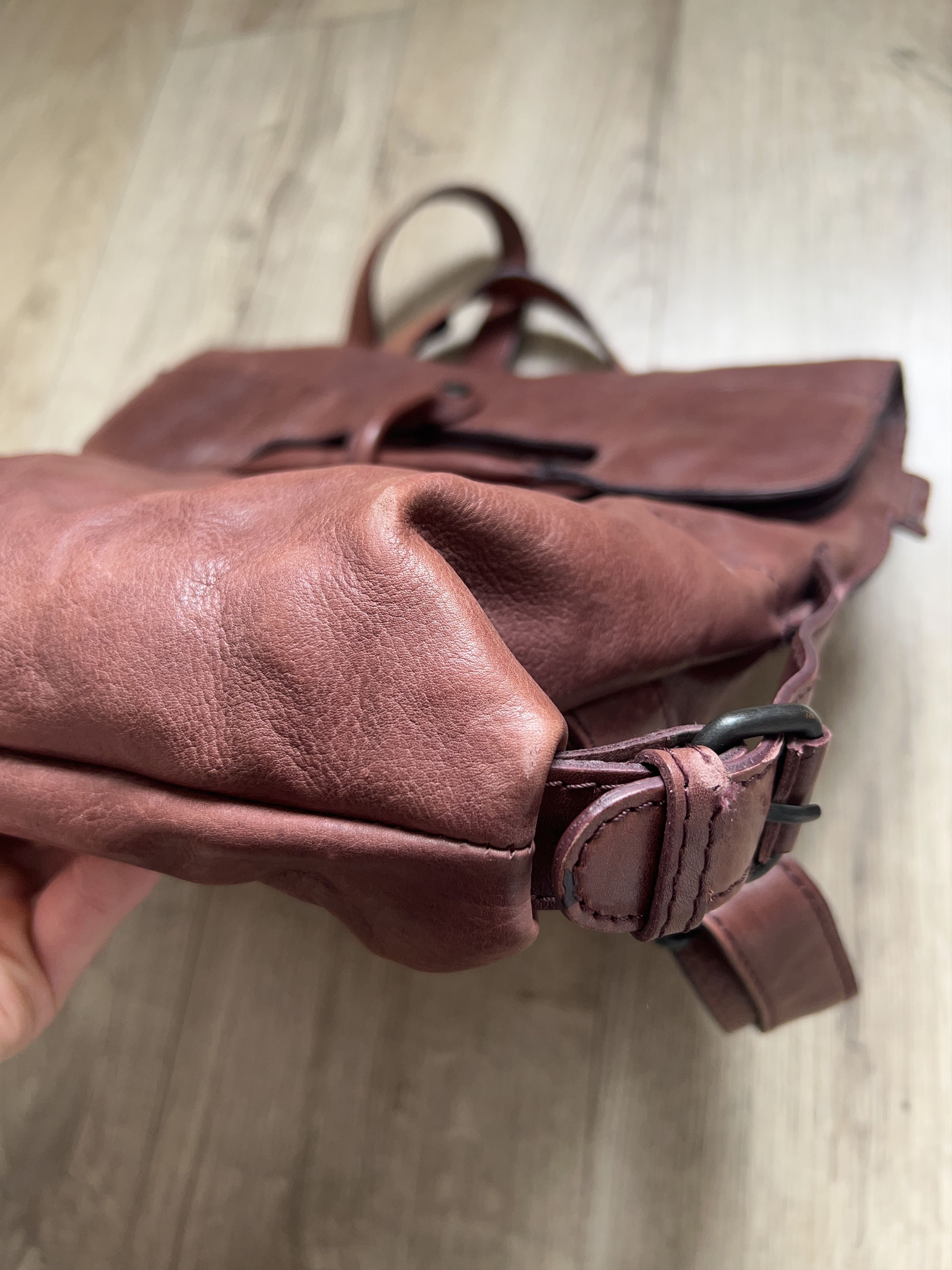 Genuine Leather Aunts&Uncles Mrs. Mince Pie Backpack Leather Bag Shoulder Size ONE SIZE - 10 Thumbnail