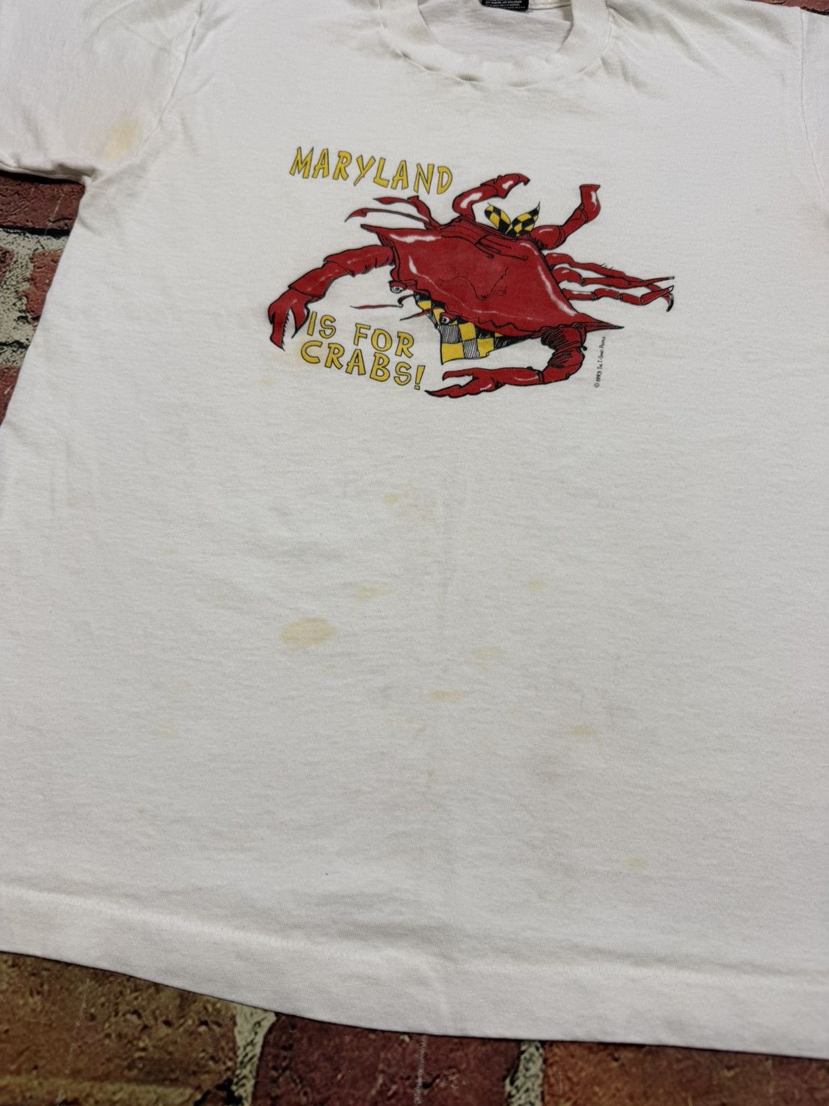 Other Vintage Maryland Is For Crab T Shirt Single Stitch Thin 1993 Size US M / EU 48-50 / 2 - 8 Thumbnail
