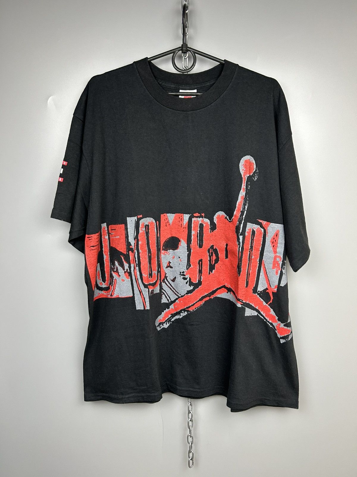 Nike × Vintage Vintage 90s Nike Jordan T shirt Logo Size US L / EU 52-54 / 3 - 1 Thumbnail