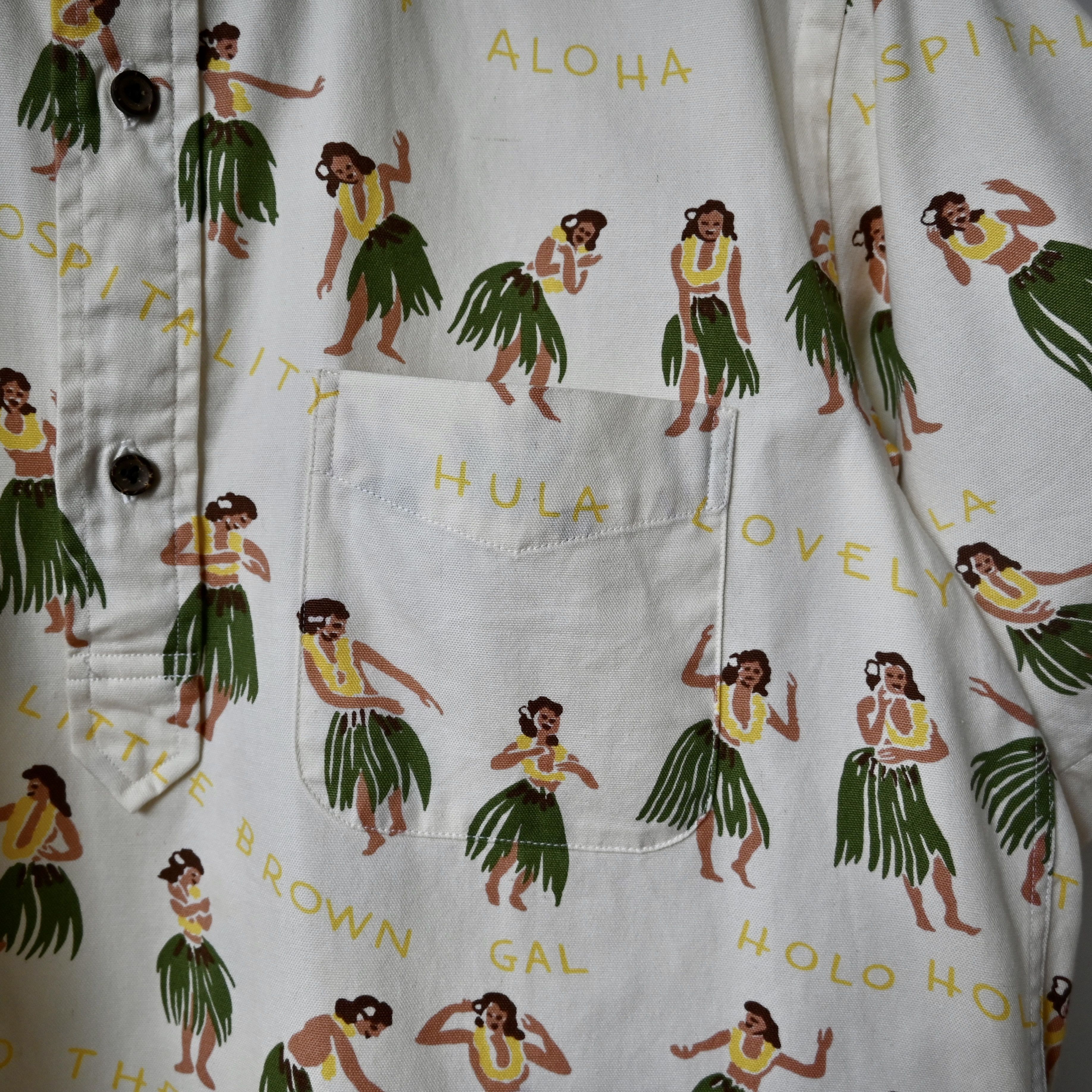 Sun Surf Sun Surf hula dance girls Oxford cotton Hawaiian BD shirt Size US L / EU 52-54 / 3 - 6 Thumbnail
