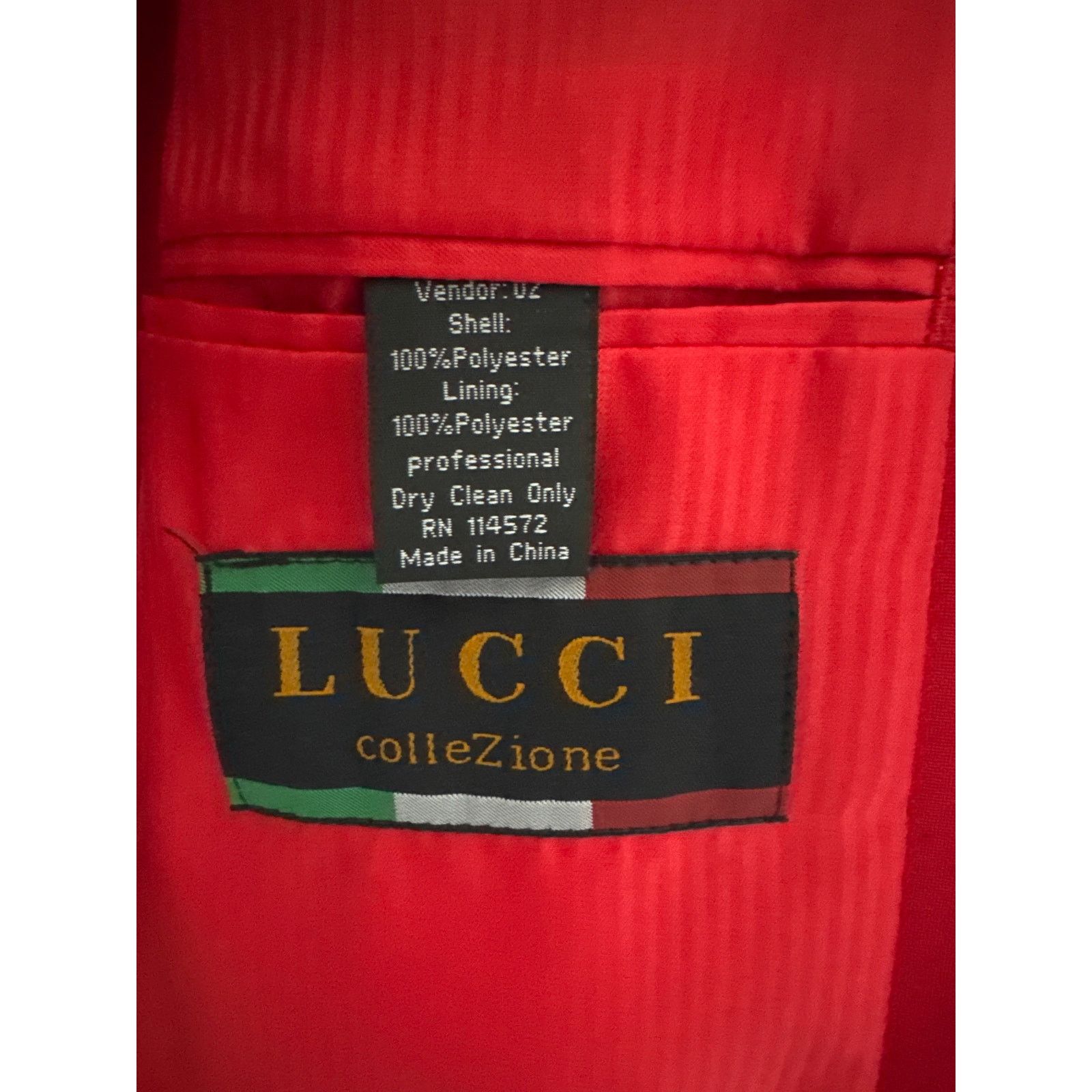 Other Lucci Collezion Red & black music note concert blazer 40 R Size US M / EU 48-50 / 2 - 11 Thumbnail