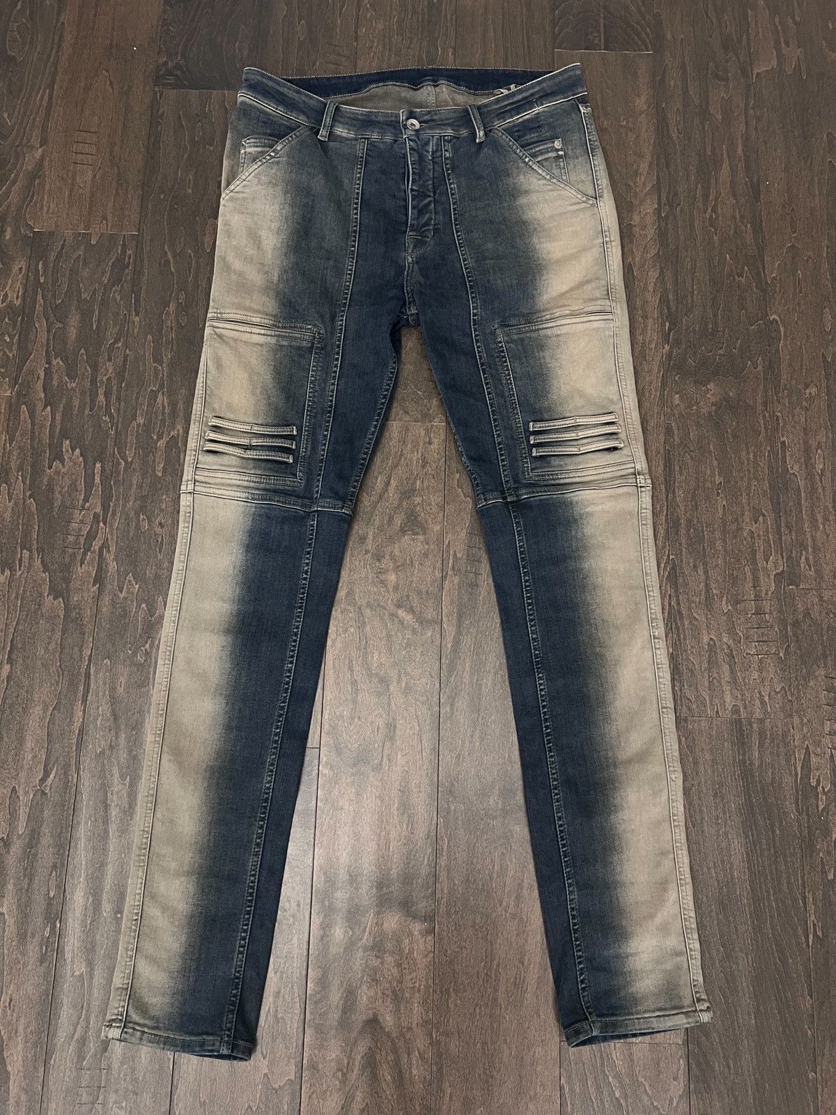 Rick Owens Rick Owens Blue gradient jeans Size US 32 / EU 48 - 1 Thumbnail