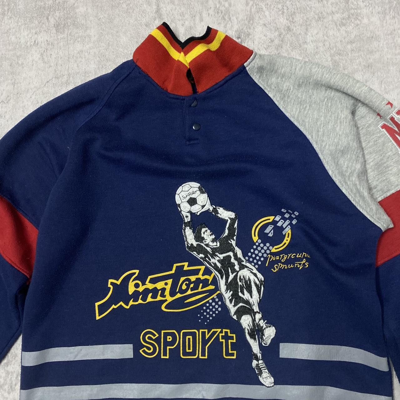 Other Navy and red vintage 90s soccer streetwear sweatshirt #retro Size US M / EU 48-50 / 2 - 2 Thumbnail