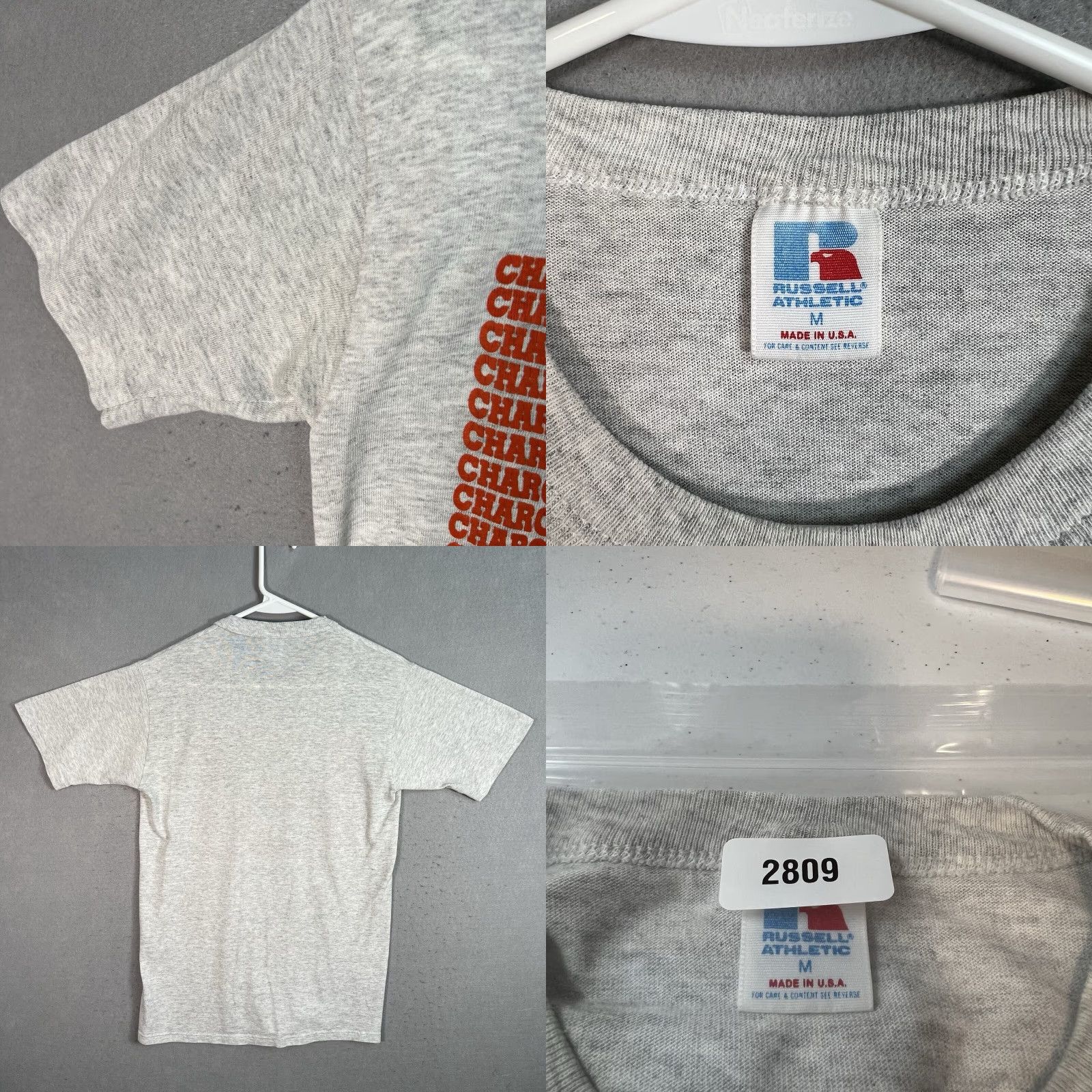 Russell Athletic VINTAGE Russell Athletic Callaway Chargers T Shirt Adult Medium Gray Mens Modern Graphic Tee 1990s Sportswear Shirts Mens Size US M / EU 48-50 / 2 - 8 Thumbnail