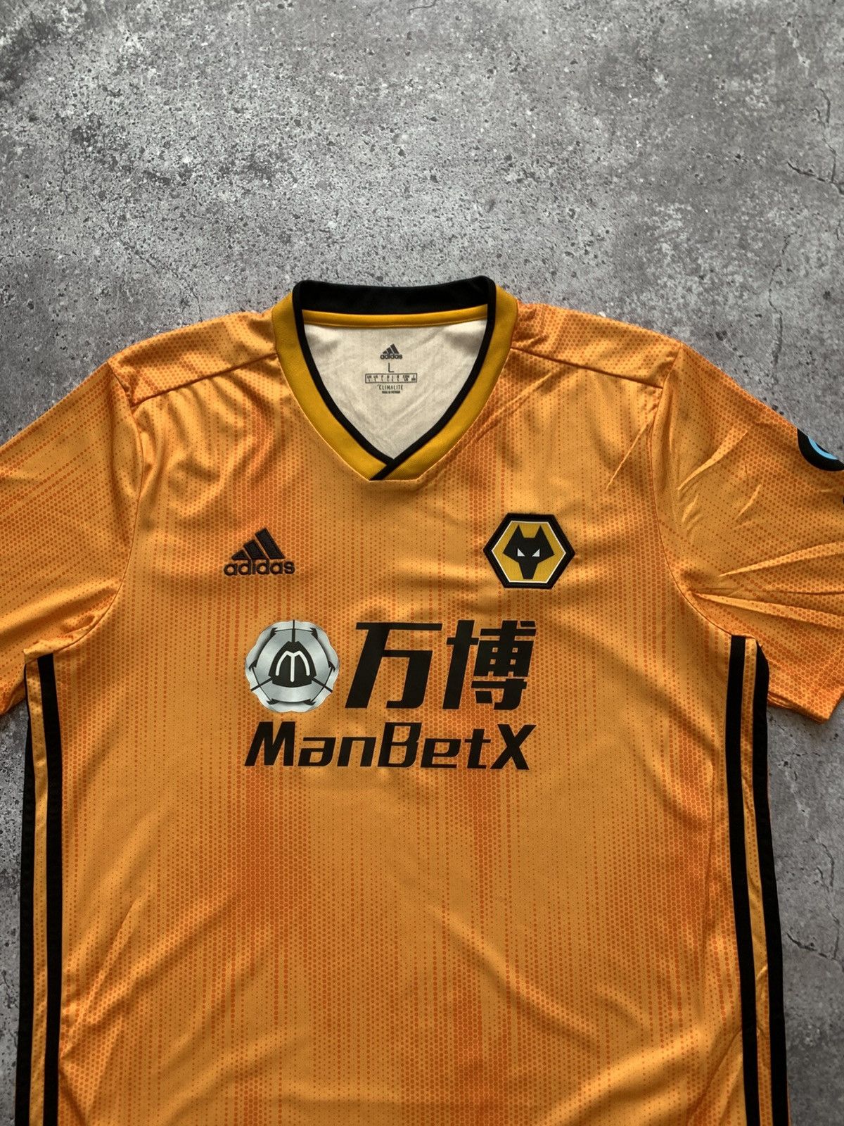 Adidas 🔥ADIDAS WOLVERHAMPTON 2019 2020 HOME SOCCER JERSEY Size US L / EU 52-54 / 3 - 3 Thumbnail