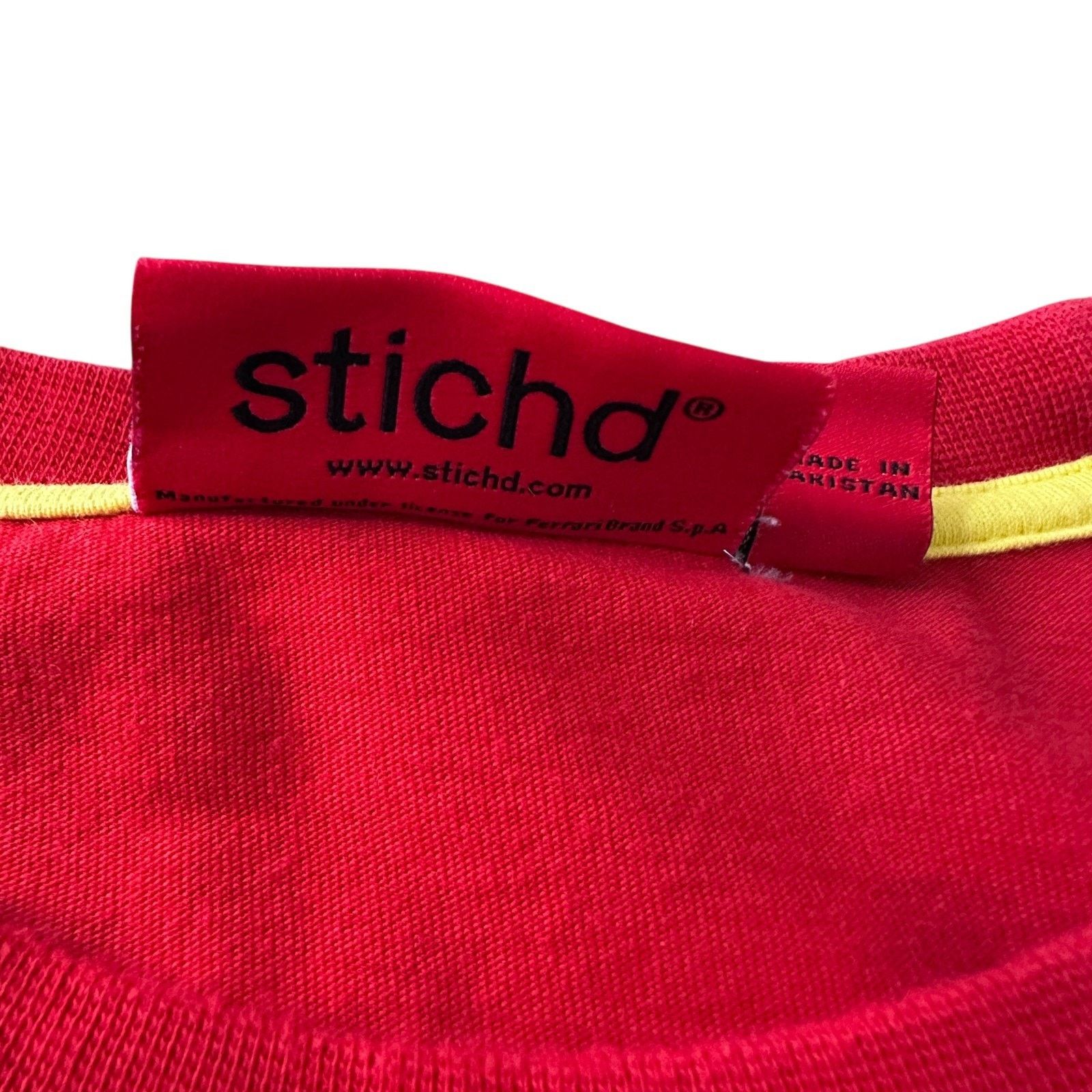Ferrari Stichd Scuderia Race Team Charles #16 T-Shirt Mens Large Red Size US L / EU 52-54 / 3 - 8 Thumbnail