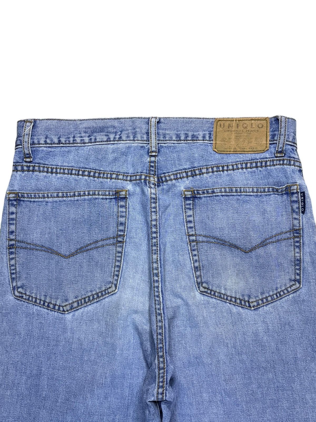 Japanese Brand × Uniqlo Vintage Japanese Uniqlo Blue Wash Baggy Jeans Size US 31 - 8 Thumbnail