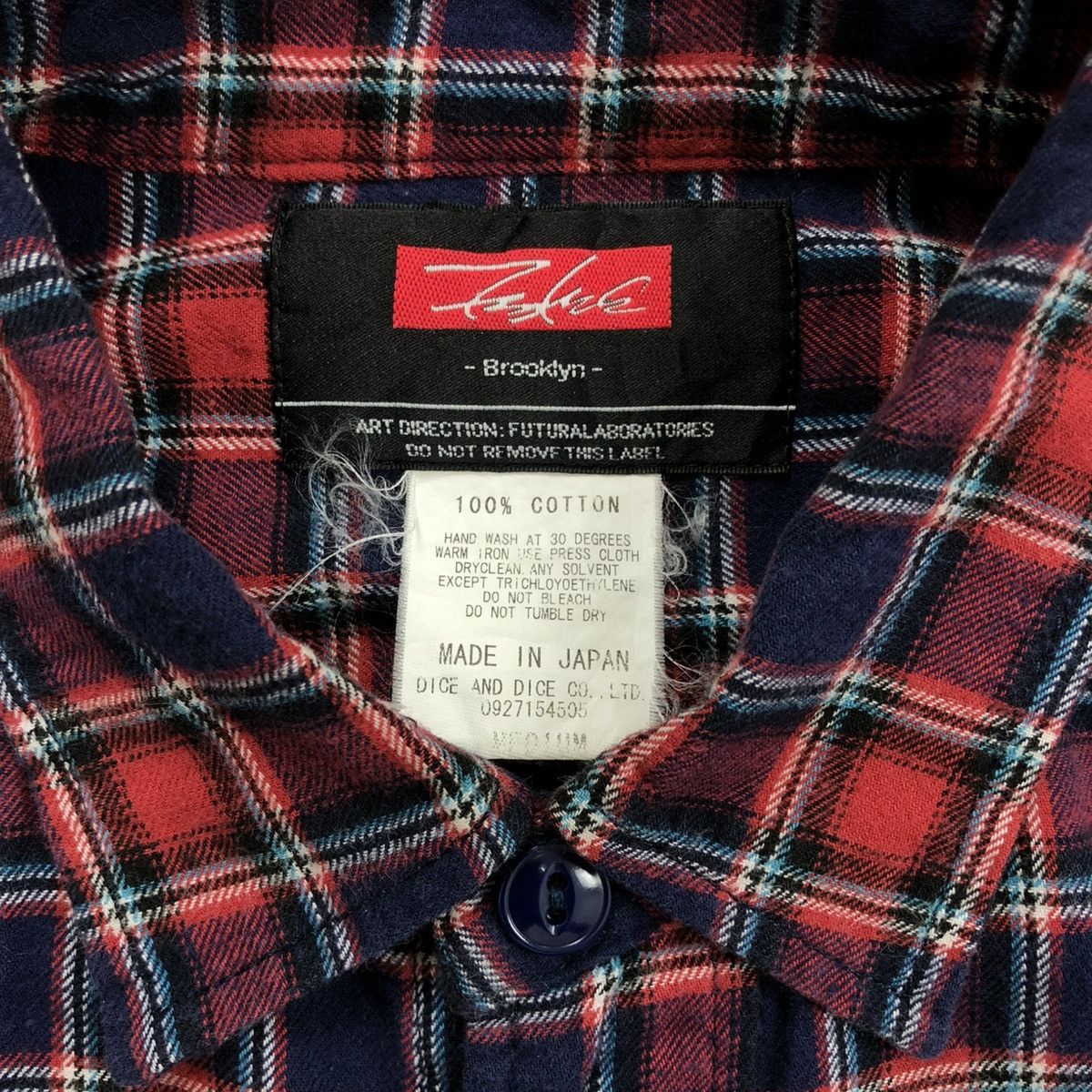 Futura 2000s Futura Laboratories Red Tartan Flannel Shirt Size US M / EU 48-50 / 2 - 6 Thumbnail