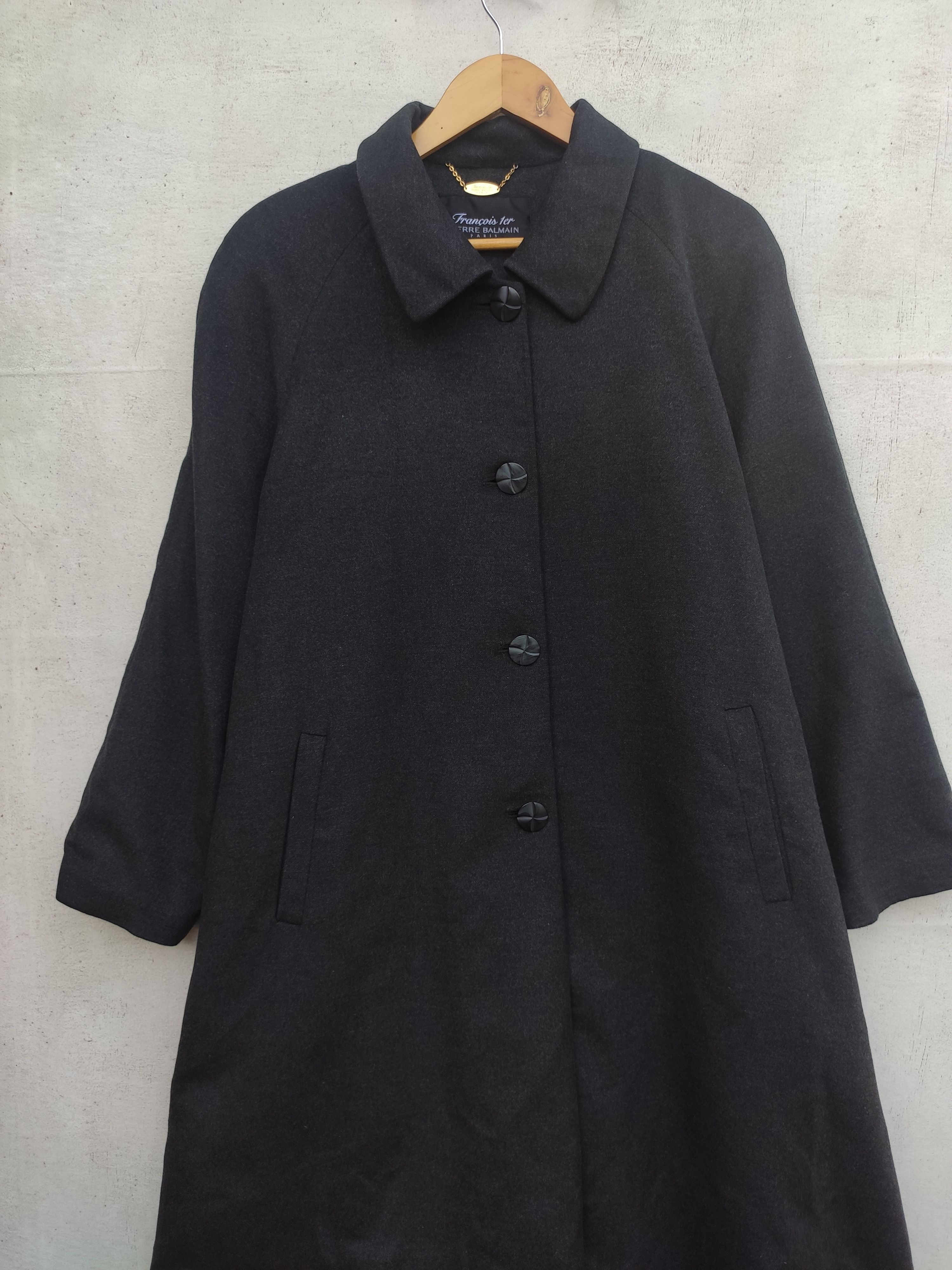 Balmain Pierre Balmain overcoat wool Size US M / EU 48-50 / 2 - 2 Thumbnail