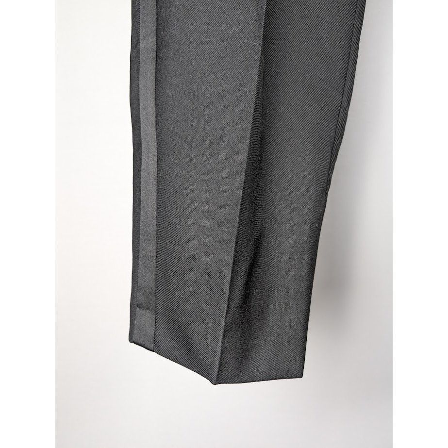 Saint Laurent Paris o1rshd1 Twill Smoking Court Pant in Noir Size US 36 / EU 52 - 5 Thumbnail
