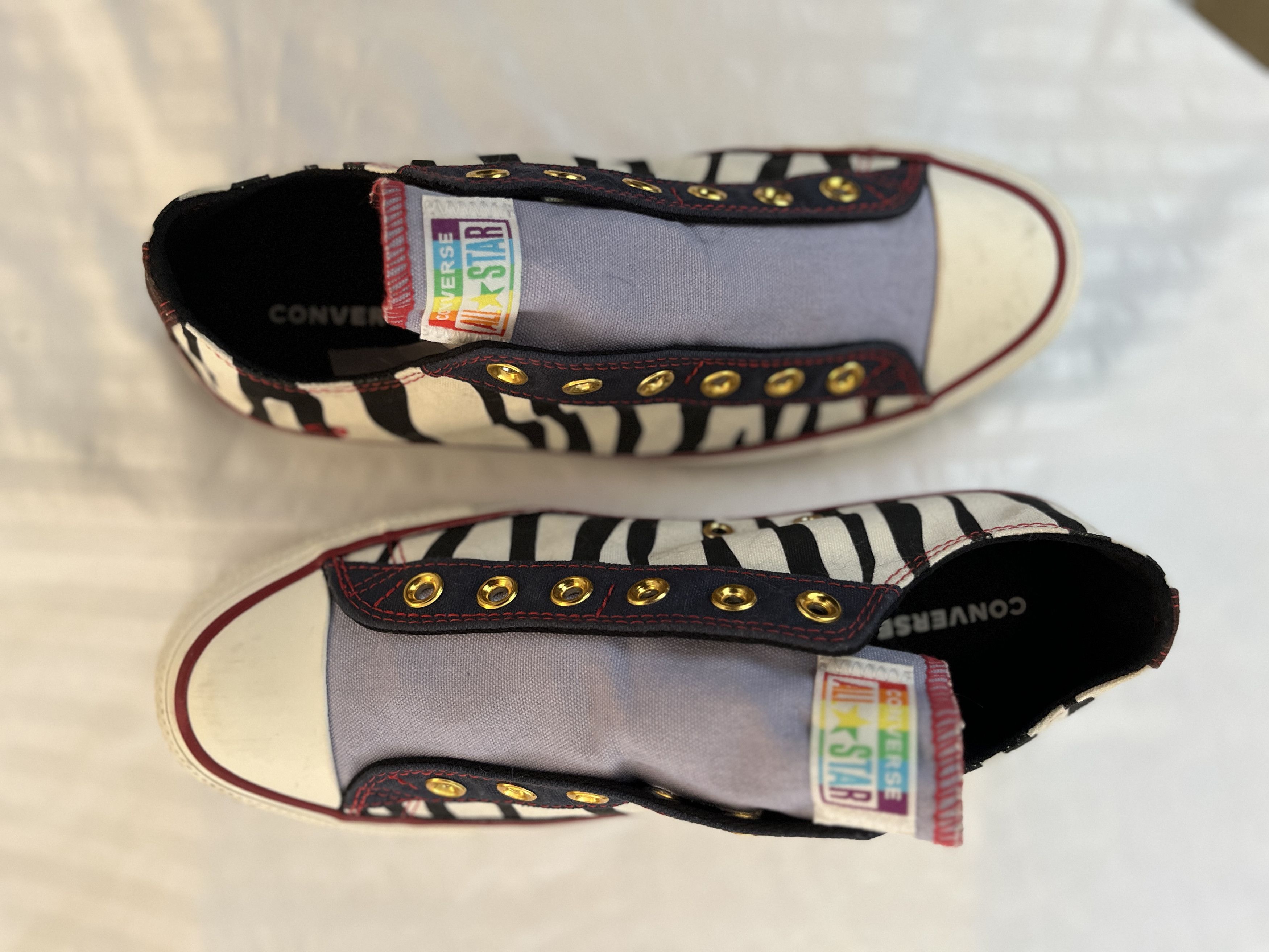 Converse Converse Chuck Taylor Zebra Slip-On Custom Pride Mens 8 Size US 8 / EU 41 - 7 Thumbnail