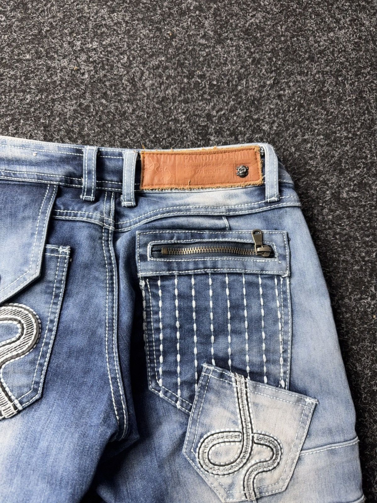 Japanese Brand Y2K JRW-4906 Japanese Style 90s Distressed Moto m Jeans Size 25" / US 0 / IT 36 - 22 Thumbnail