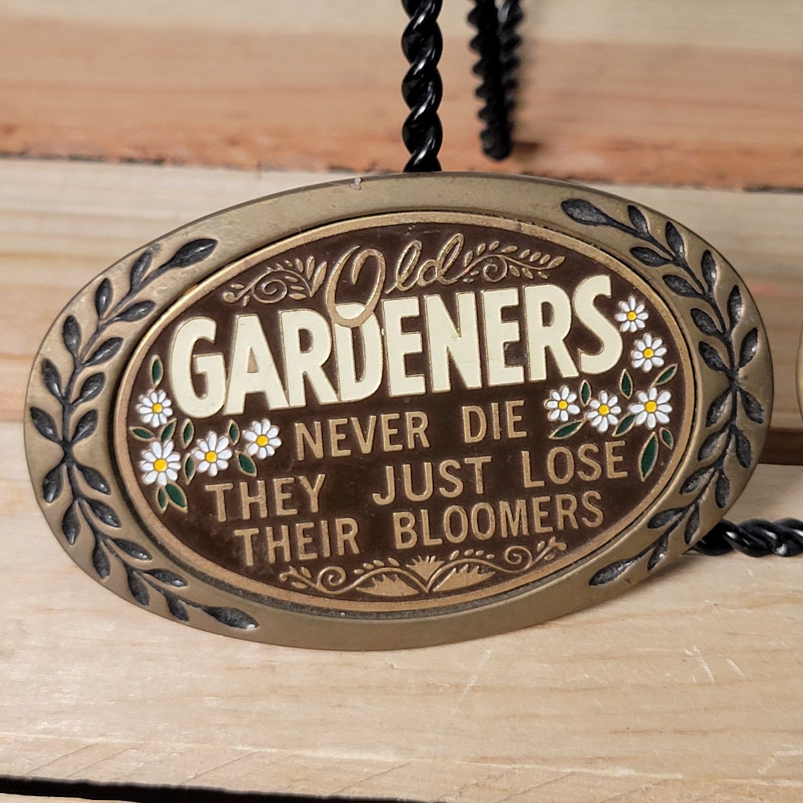 Other Set of 2 VTG Brass Belt Buckles: Farmers & Gardners (1980) Size ONE SIZE - 2 Thumbnail