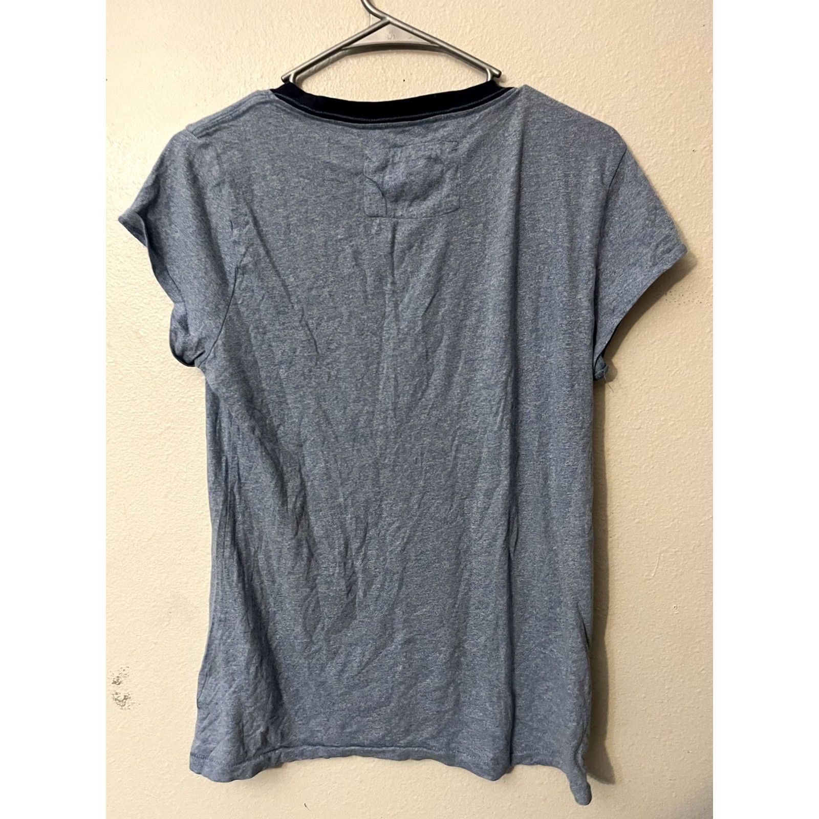 Vintage Aero Aeropostale Womens XL Crew T-Shirt Blue Floral Logo Graphic T Shirt Short Sleeve Crew Neck Mens Womens Girls Boys Size XL / US 12-14 / IT 48-50 - 3 Thumbnail