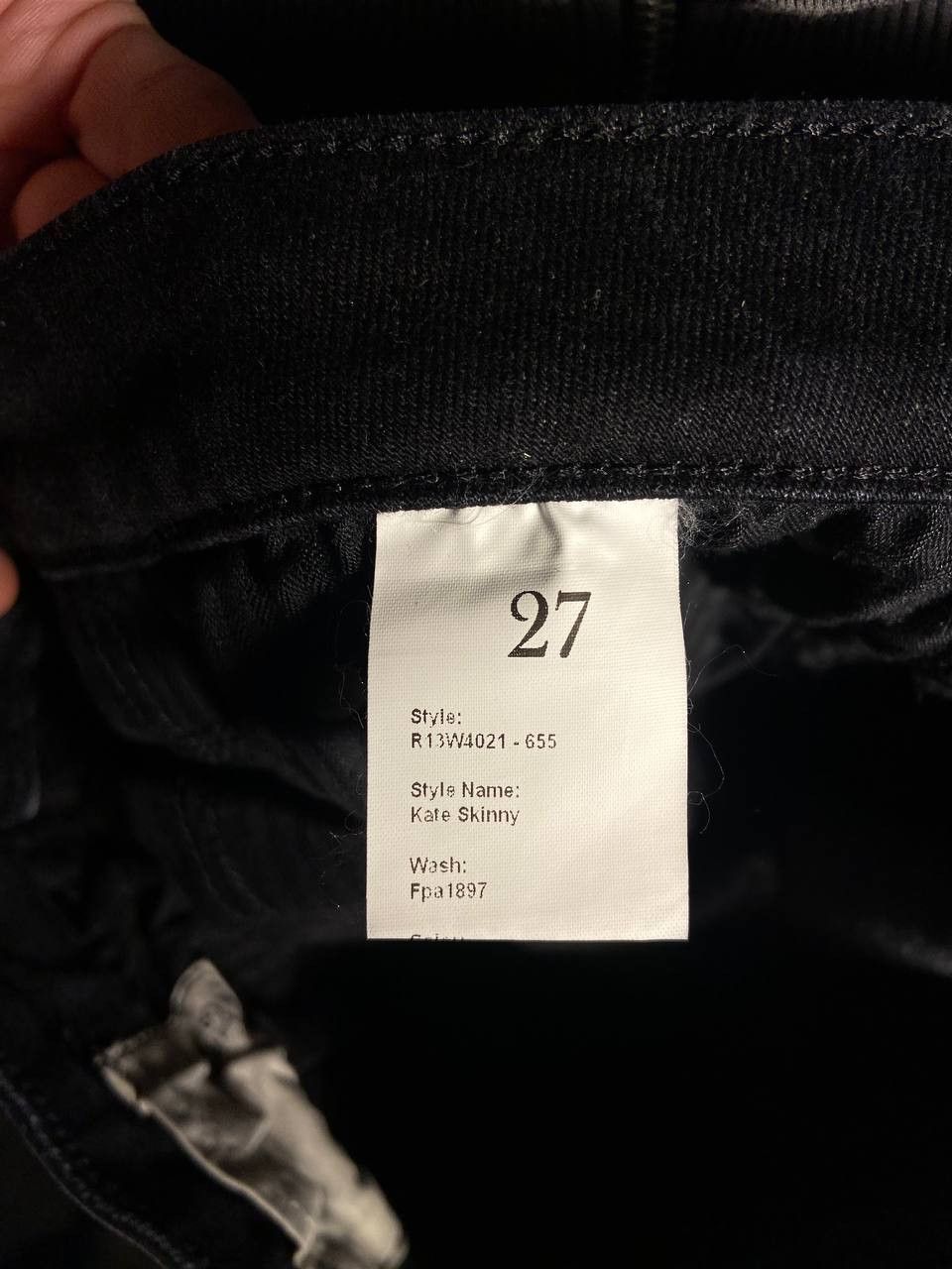 Designer × R13 R13 Kate Skinny Jeans Size 27" / US 4 / IT 40 - 3 Thumbnail
