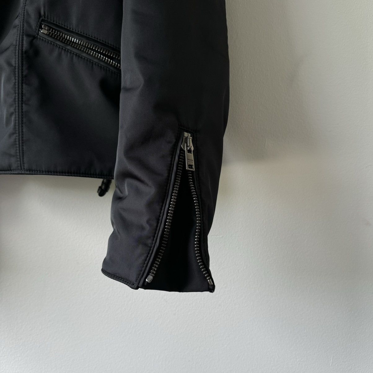 Prada × Raf Simons 1/1 Custom-Made SS22 Prada Re-Nylon Biker Jacket Size US M / EU 48-50 / 2 - 5 Thumbnail